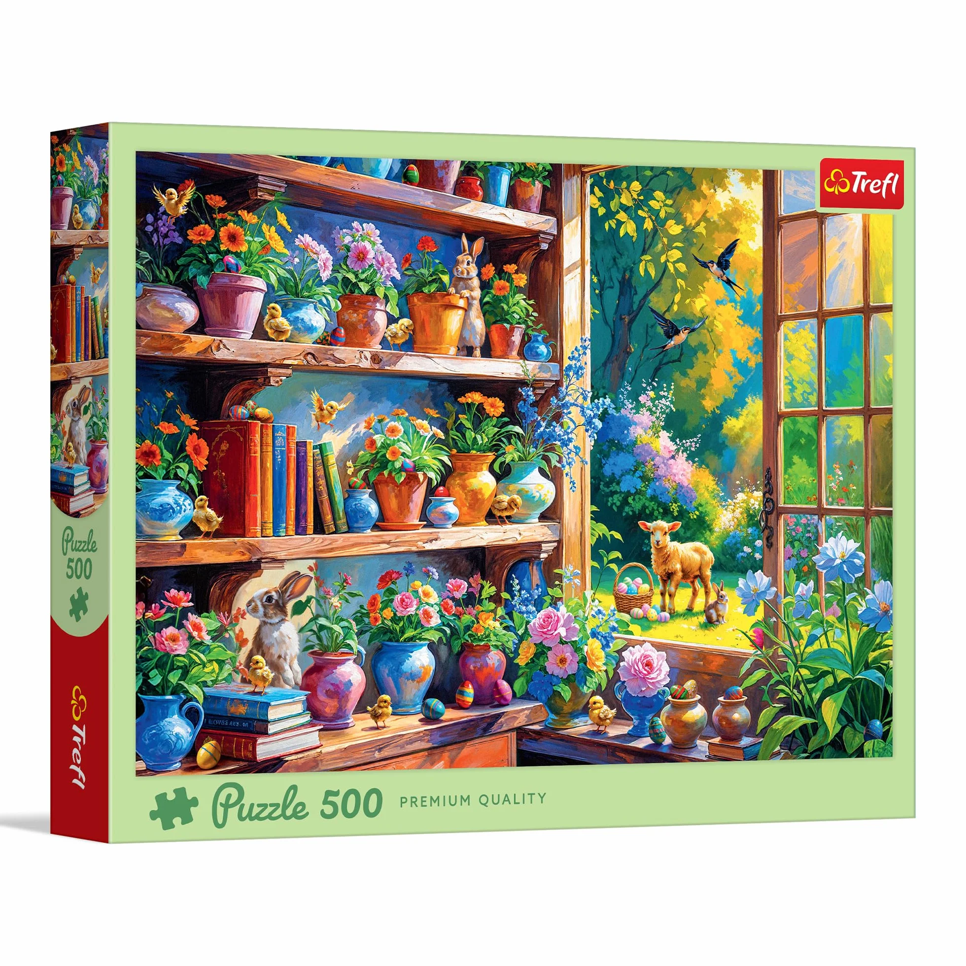 Trefl - Wiosenny Poranek w Oranżerii - Puzzle 500 Elementów - Układanka DIY, Kreatywna Rozrywka, dla Dorosłych i Dzieci od 10 lat