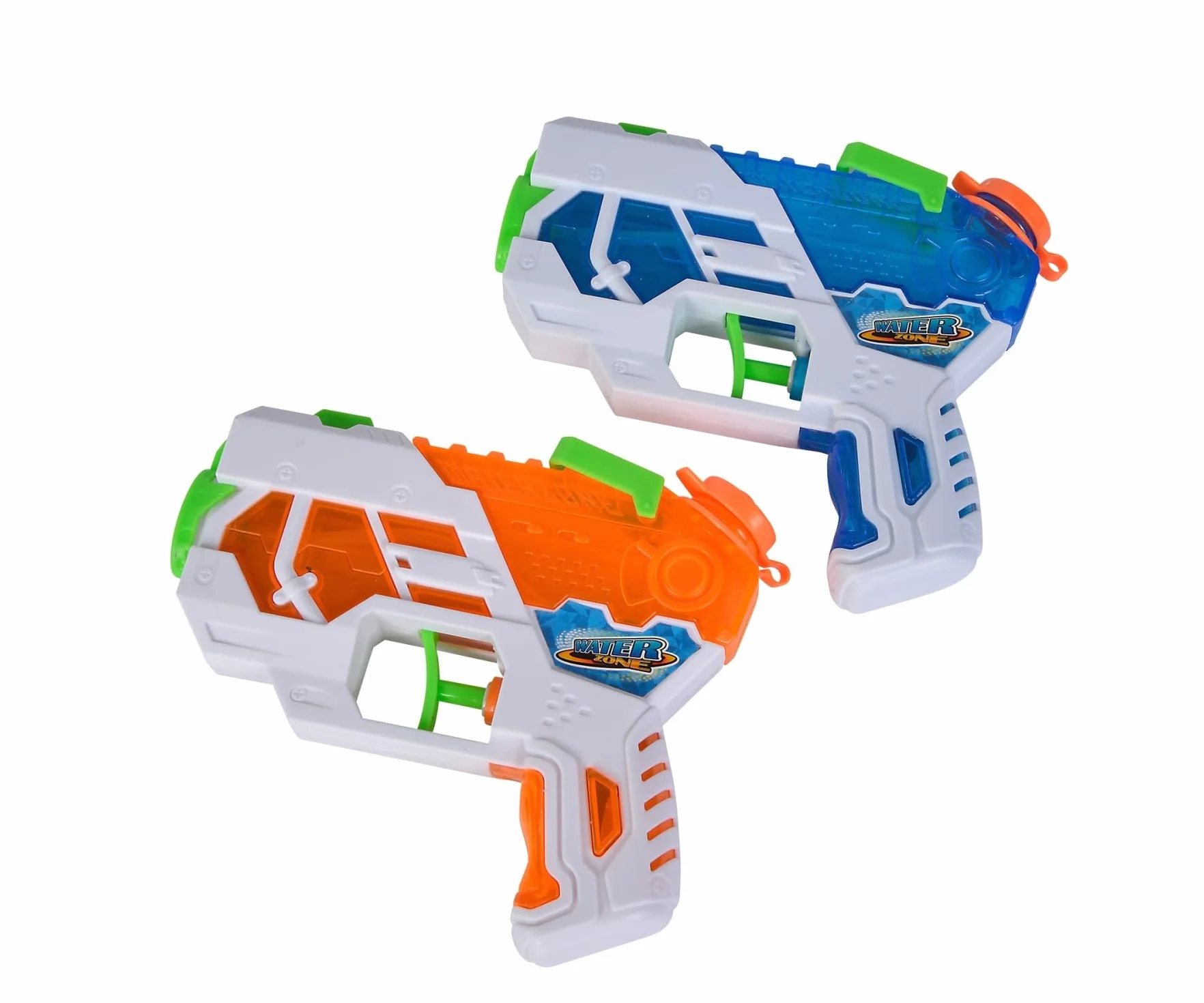Simba 107276080 - Waterzone Dual Blaster Set, 2 pistolety wodne z otwieranym wizjerem, 12 cm, mechanizm spustowy, od 3 lat