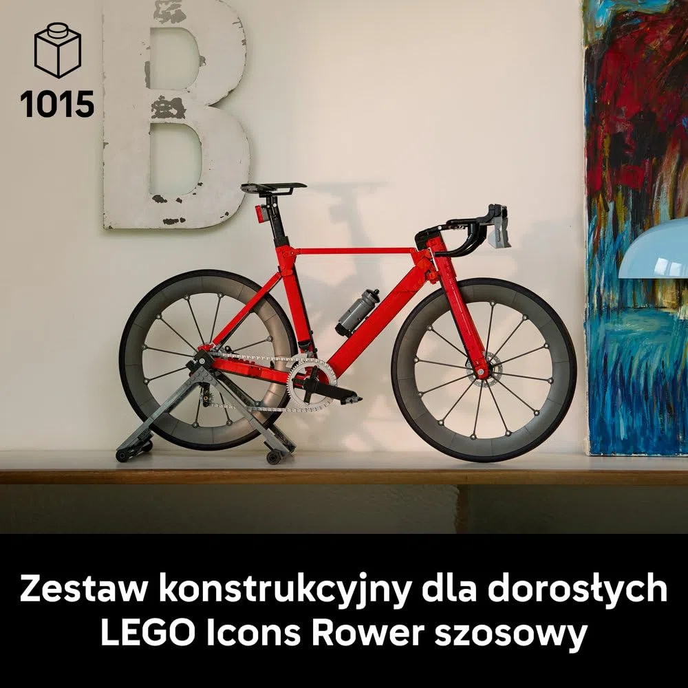 LEGO Icons Rower szosowy 11380 | Model roweru, zestaw konstrukcyjny dla dorosłych, prezent dla fana kolarstwa, upominek dla rowerzysty, 1015 elementów