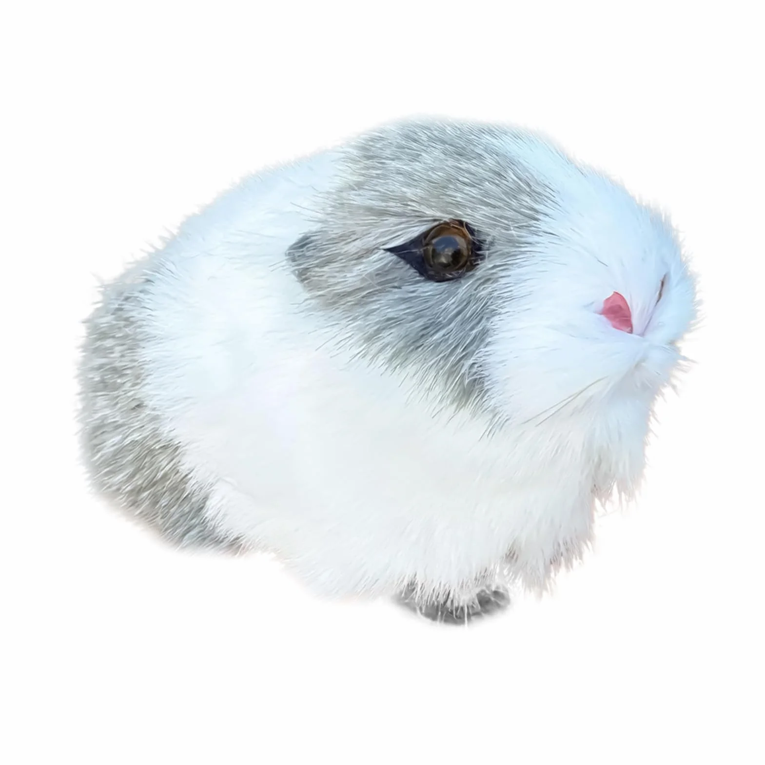 Huggable Cute Hamster, Soft Stuffed Animal, 4.72x2.36x2.76 Inches Cuddly Toy with ABS Frame, Artificial Hair Cute Animal, Hamster Stuffed with Adorable Design, Hugging Toy for Kids and Adults