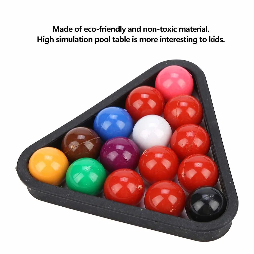 Mini-Tisch-Pool-Set, High Simulation Light Billard Mini-Spielset Mini-Billardtisch für Kinder Spielzeug 13x9,5x2,6 Zoll