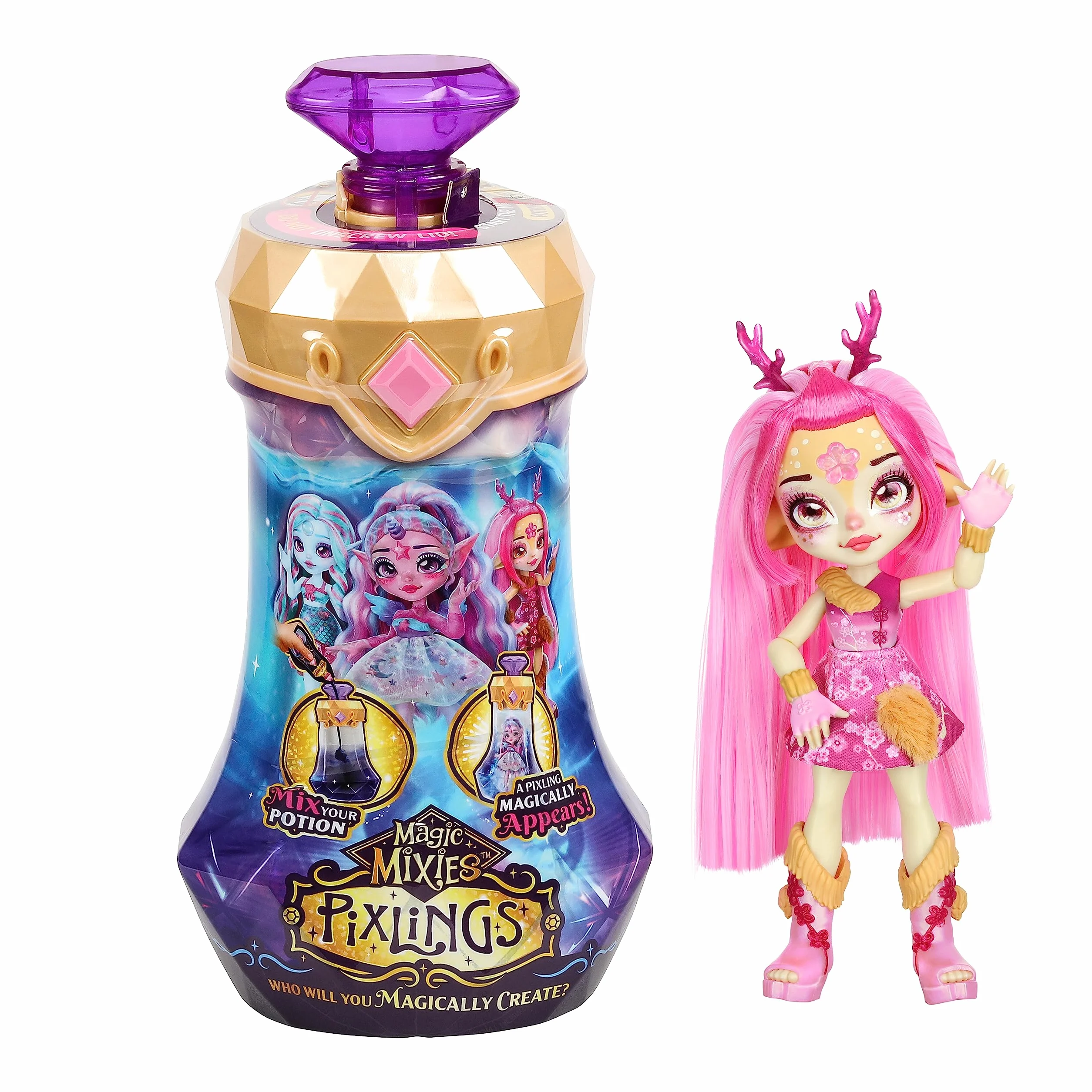 Magic Mixies - Pixlings - S1 - Deerlee Różowy (30445)