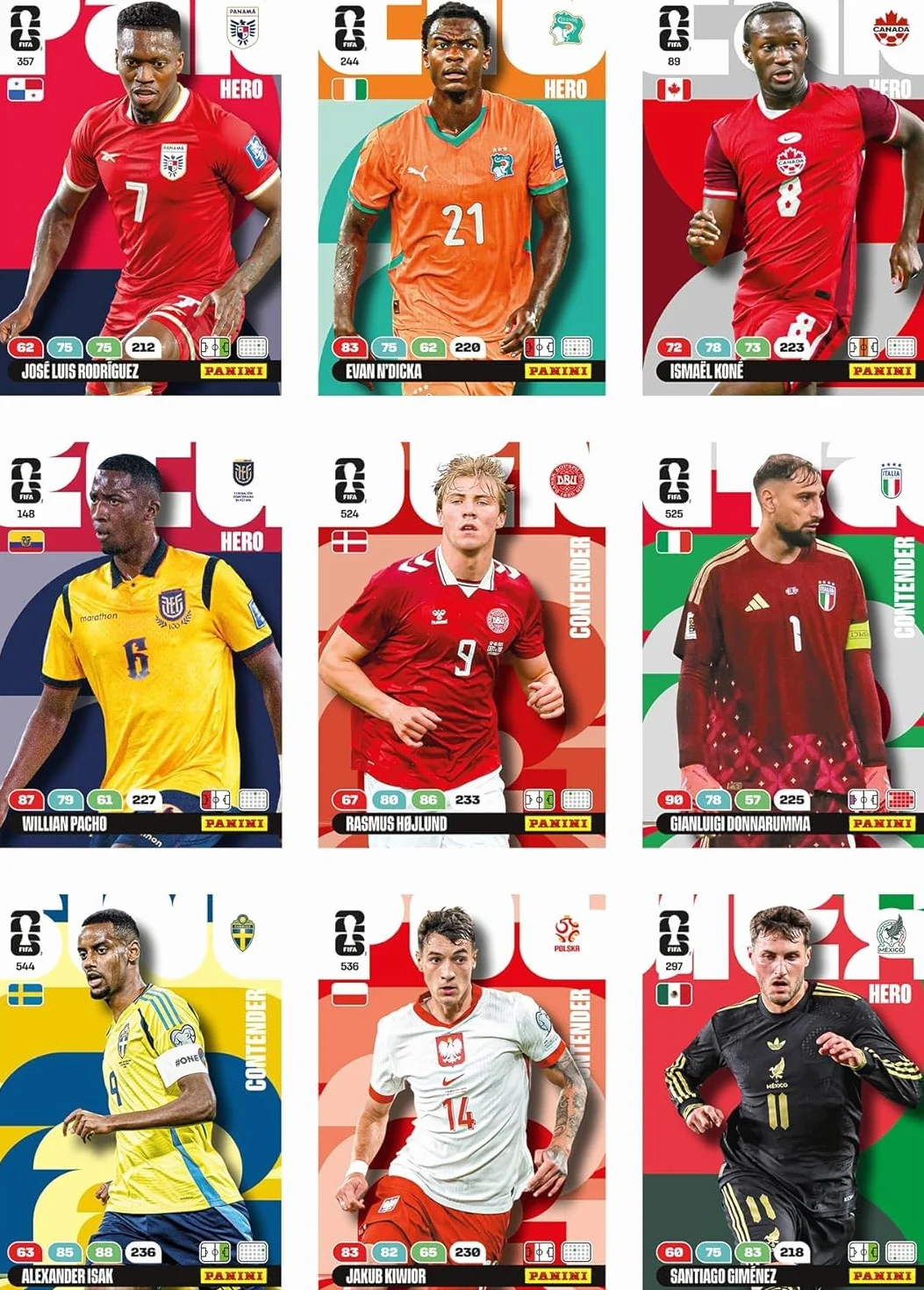Panini Mistrzostwa Świata FIFA 2026 Trading Cards Game Blister 7 kieszeni + 4 karty z limitowanej edycji