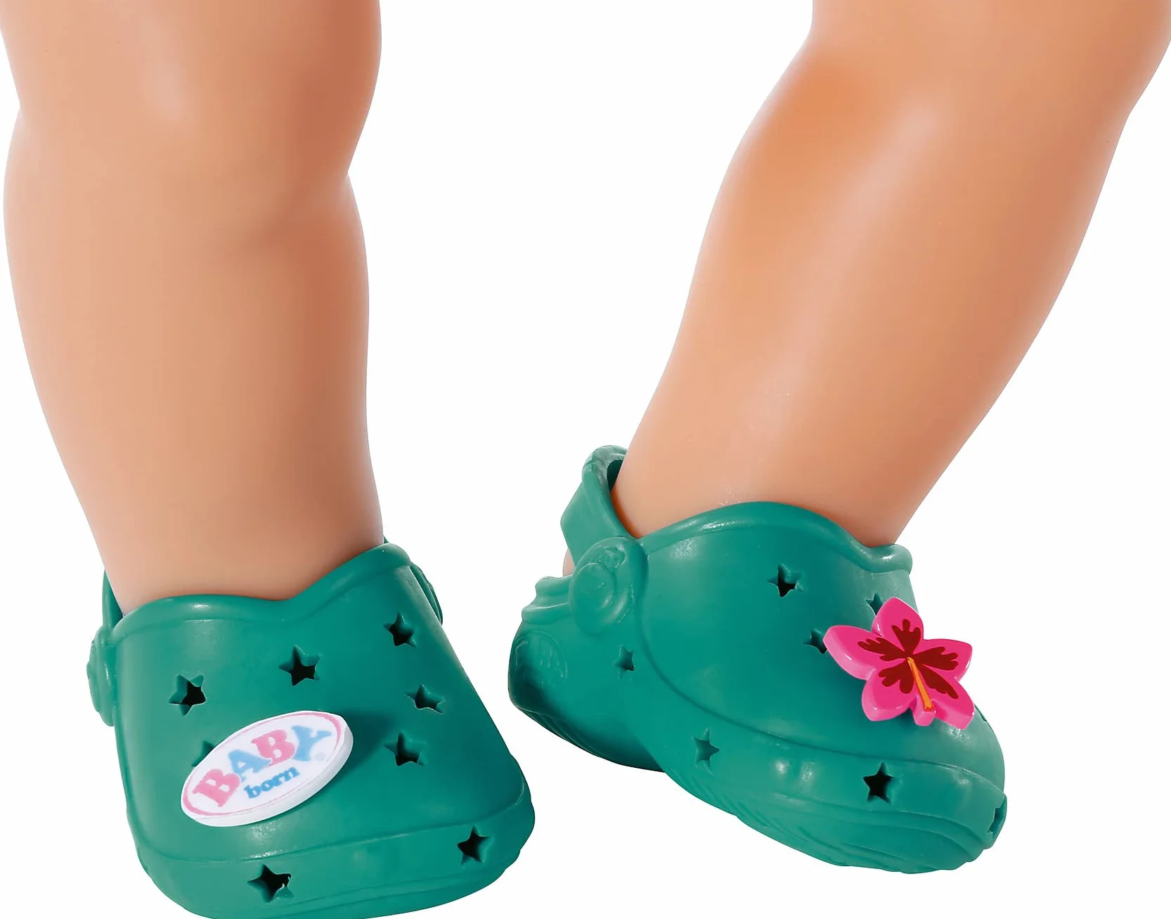 BABY born Holiday Shoes with Pins for 43 cm Doll - Four Colourful Decorative Accents - Easy for Small Hands, Creative Play Promotes Empathy & Social Skills, For Toddlers 3 Years & Up