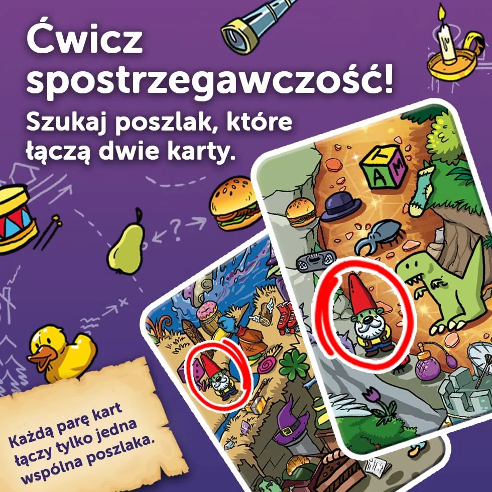 Trefl - Spy Guy 2 Gra Karciana - Kooperacyjna Gra Obserwacyjna, Kieszonkowa Gra Rodzinna, Szukanie Poszlak, dla Dorosłych i Dzieci od 5 lat