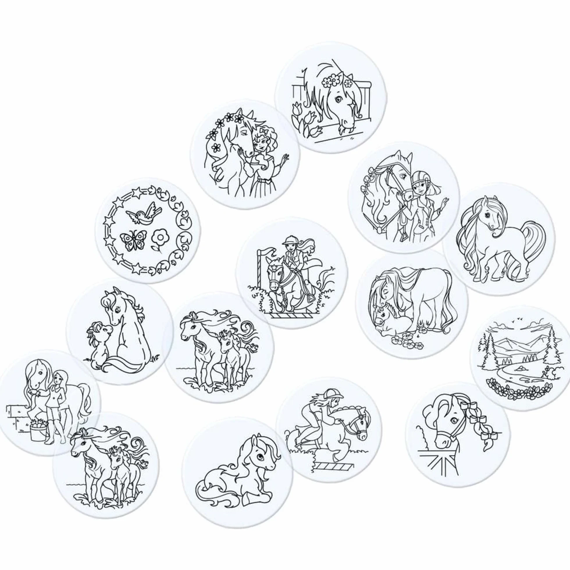 Ravensburger Xoomy Erweiterungsset Pferde - Erweiterungsset für den Xoomy Midi oder Maxi, Xoomy Erweiterung mit 20 neuen Motiven