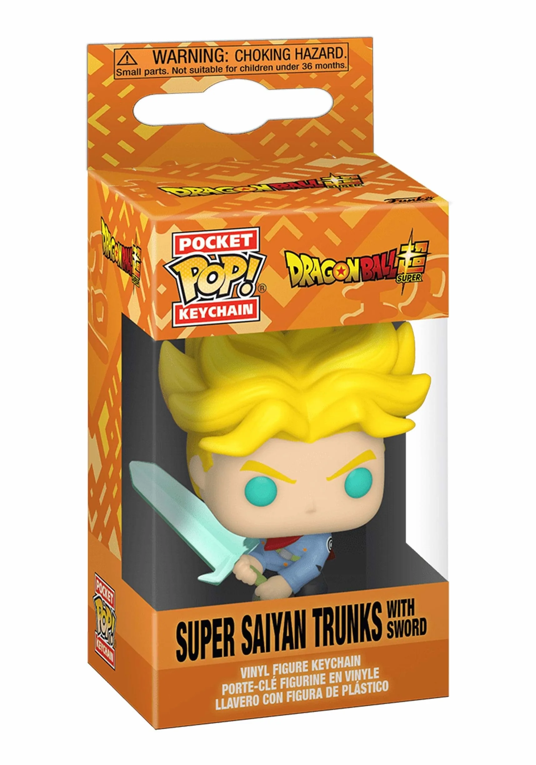 Funko Pop! Brelok: DBS - Super Saiyan Trunks with Sword - Dragon Ball - kolekcjonerski mini winylowy iguryn fantazyjny brelok - prezent świąteczny - pomysł na prezent - oficjalne produkty