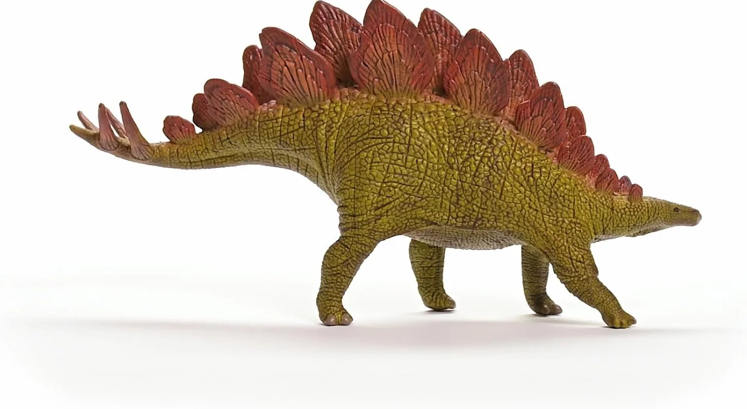 schleich DINOSAURS | Stegozaur 15040 | Szczegółowa figurka dinozaura | Dinozaur do kolekcjonowania | Prezent dla dziewczynek i chłopców | Od 3 lat | 5 × 20 × 10 cm