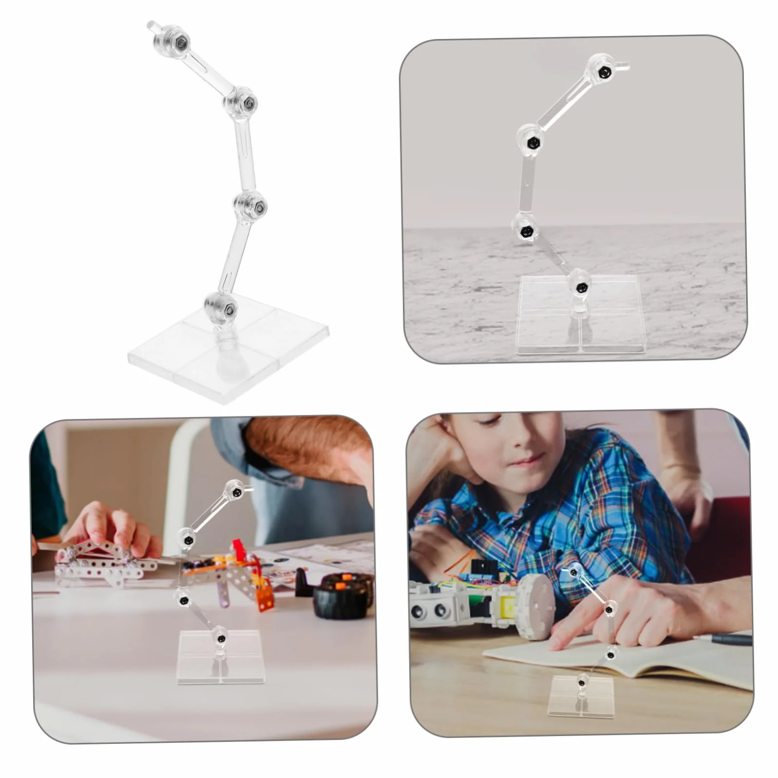 Toyvian Figurka stojąca modele na biurko figura uchwyt figurka wsparcie ekspozycja figurka stojak figurka stojak zabawka uchwyt model regał Action figurka uchwyt tworzywo sztuczne