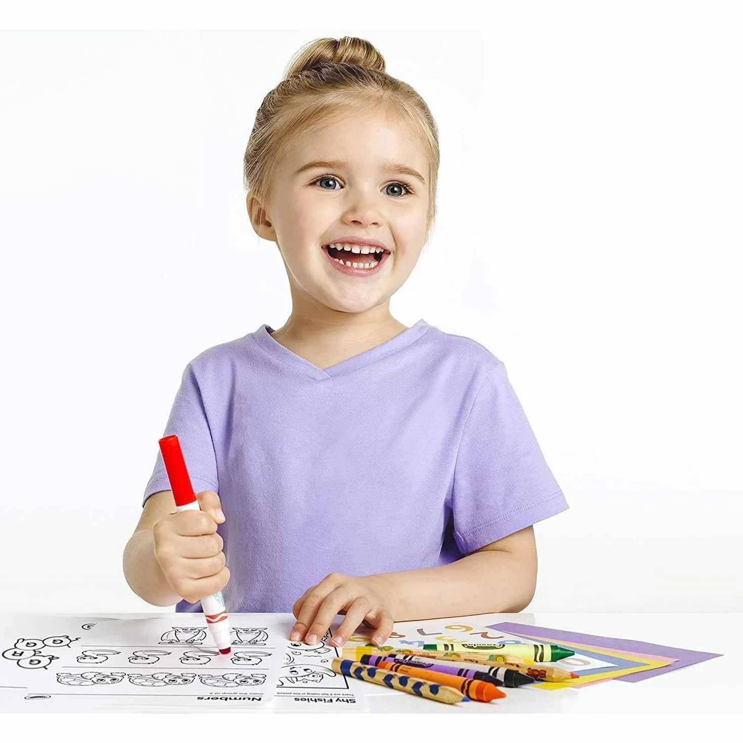 Crayola 8325 Flamastry Zmywalne, Wielokolorowy, 12 sztuk