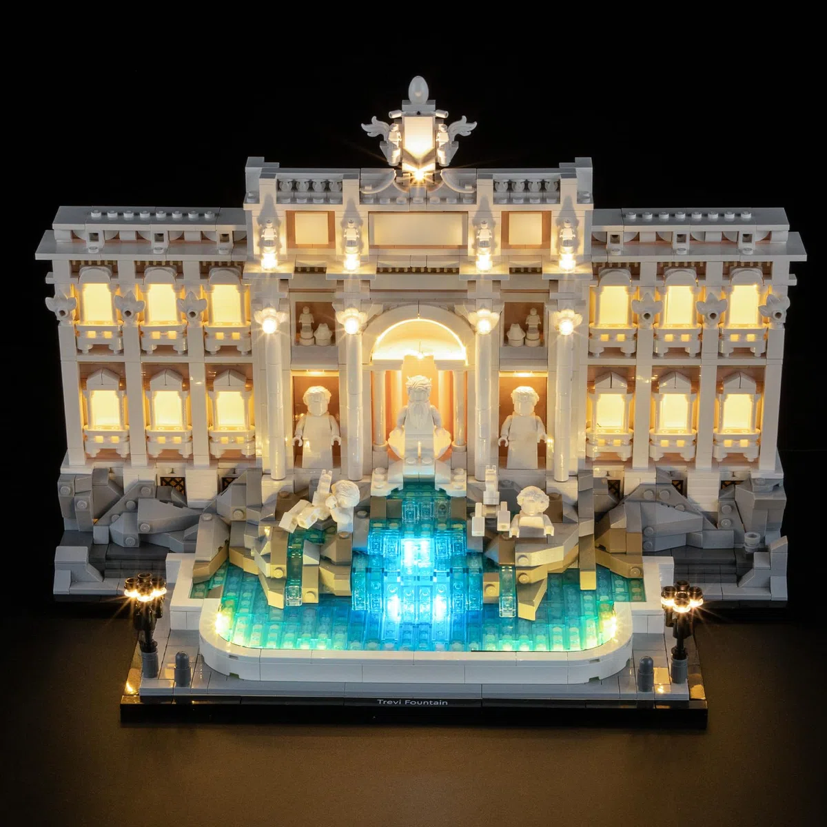 BRIKSMAX Oświetlenie do fontanny Lego Trevi 21062 - kompatybilne z modelem Architecture - bez zestawu