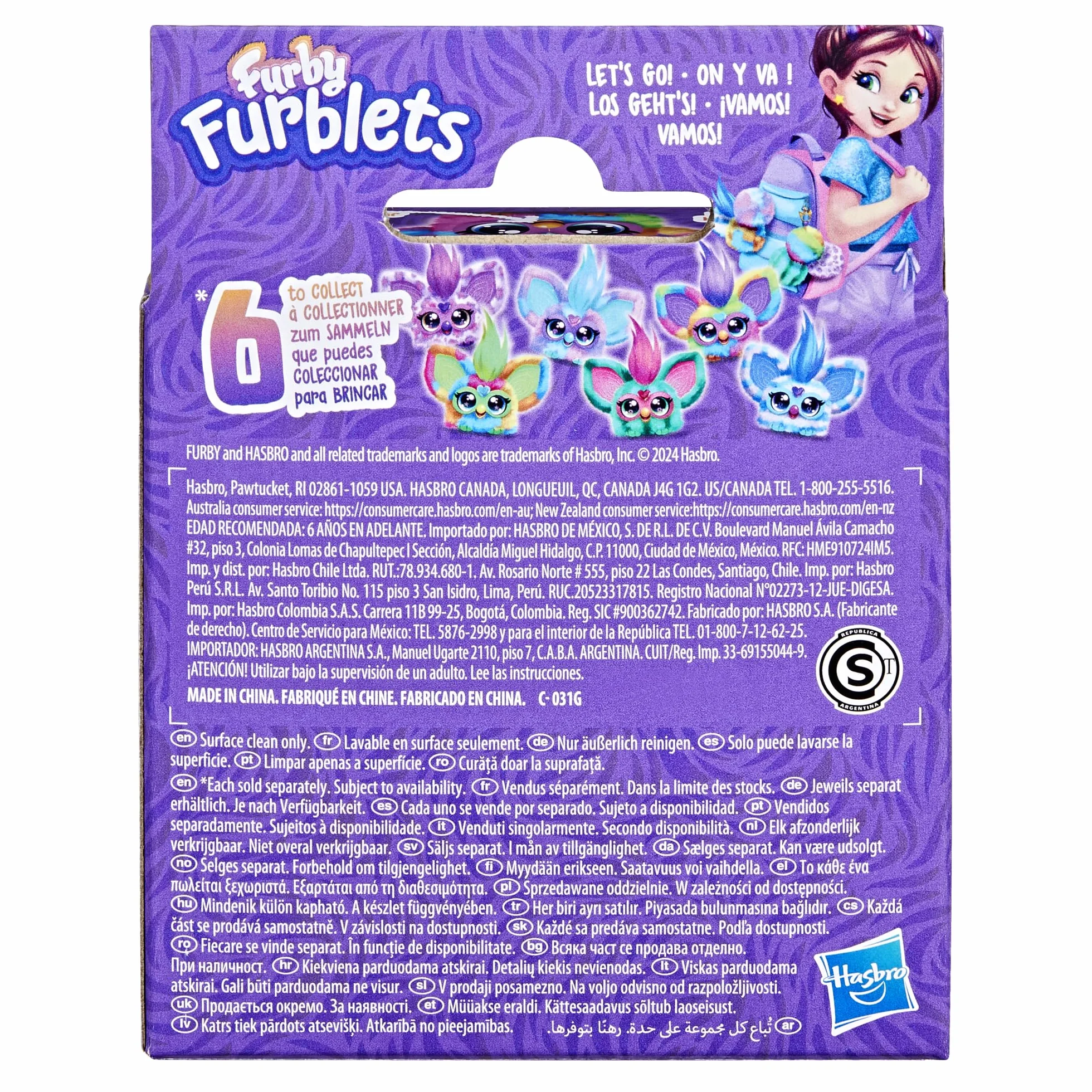 Furby Ray-Vee Furblets Zabawka Interaktywna, Wielokolorowy, Od 6 Lat