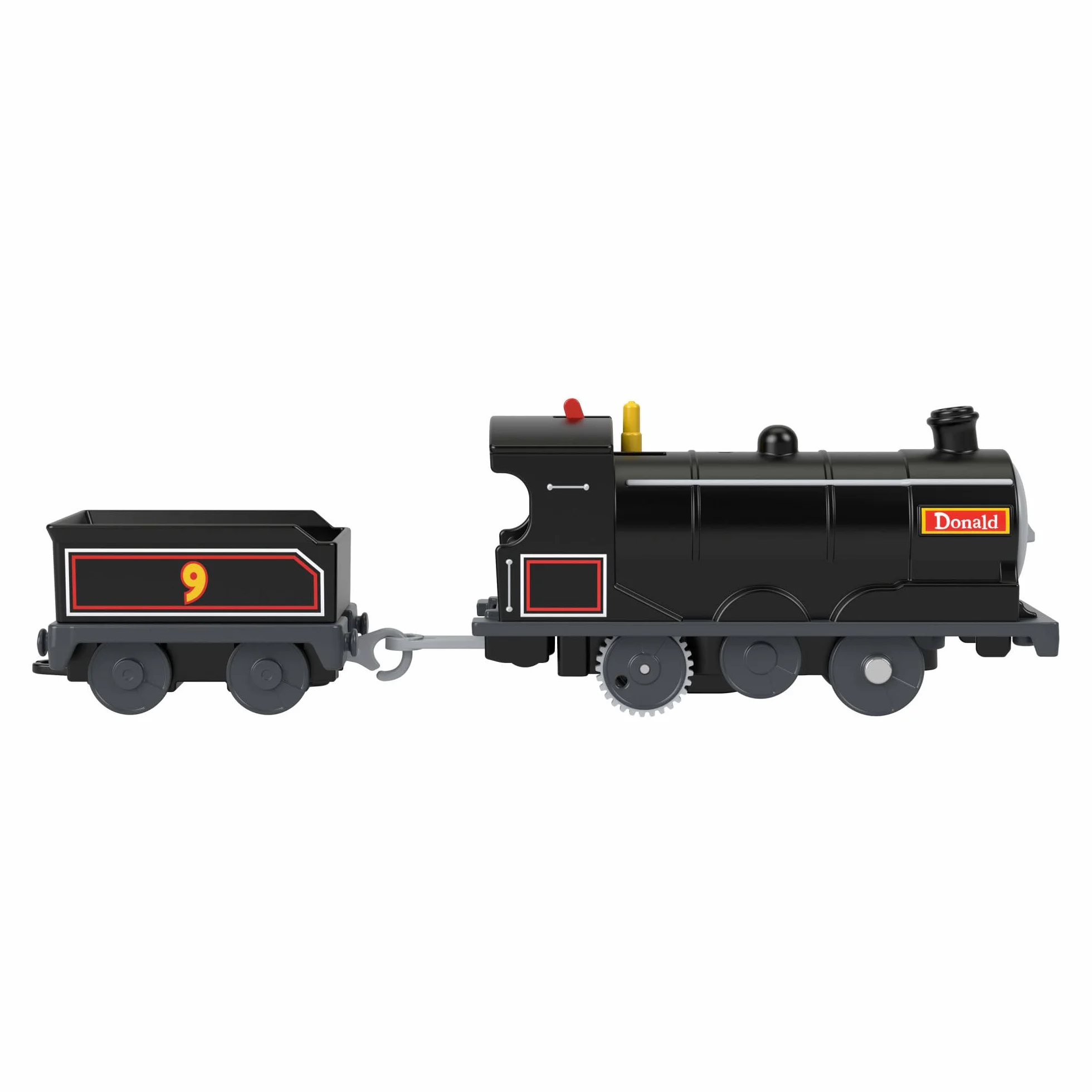 Thomas & Friends Donald Lokomotywa z napędem na baterie i wagonem, zabawka pociąg dla dzieci w wieku od 3 lat, JBW21