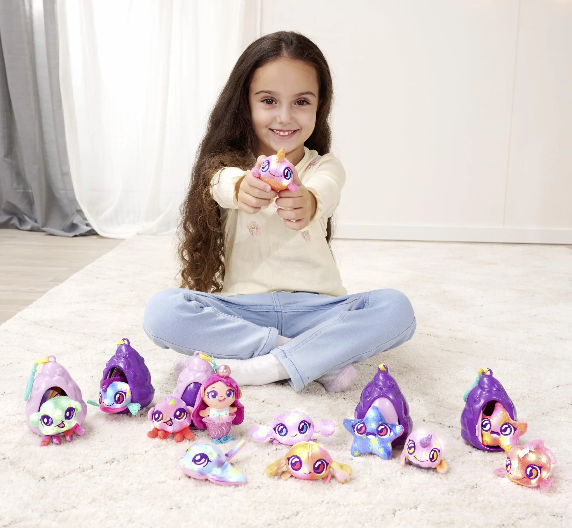 Simba 105952650 Pearly Pods świecące w ciemności 12 rodzajów; oferta dotyczy 1 sztuki muszelki; odpowiednie dla dzieci od 3 lat,wybór losowy