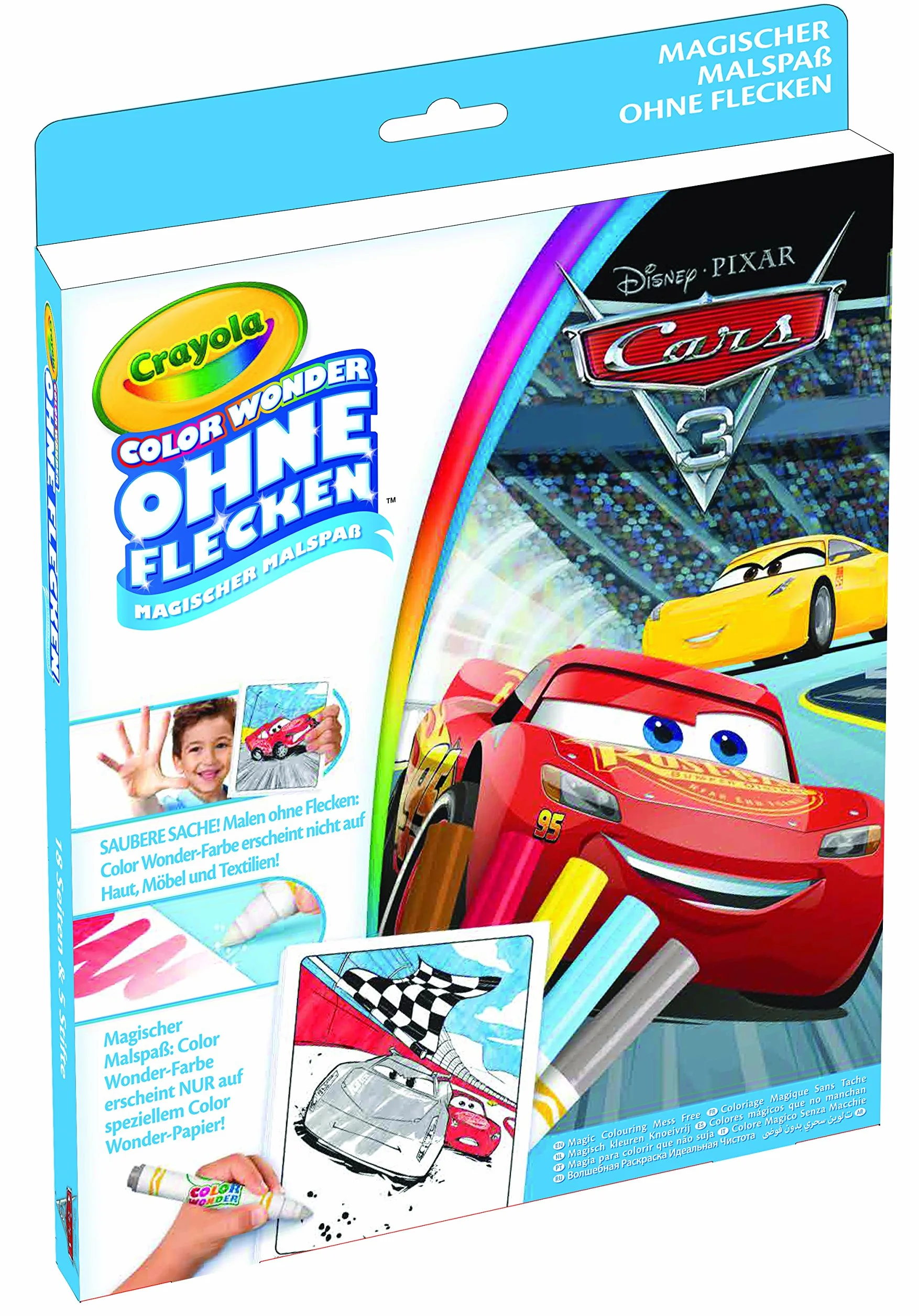 Crayola 12803.4100 Disney Pixar Color Wonder-Cars 3 kolorowanka