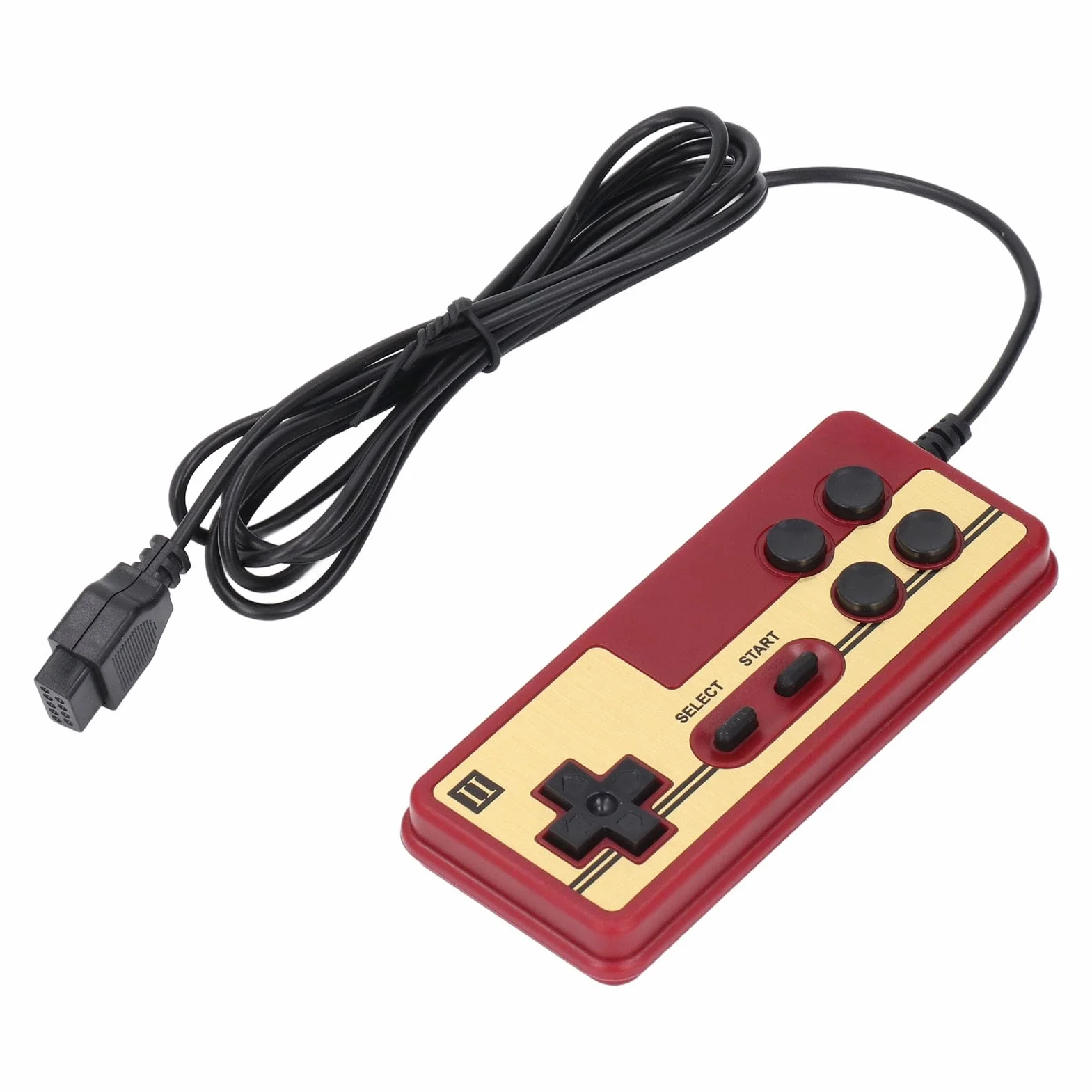 Retro Gaming Console, Przewodowa Rączka Odtwarzacza Gier z 9 Pinami Interfejsem Klasycznych Gier Telewizyjnych Retro Handheld Console