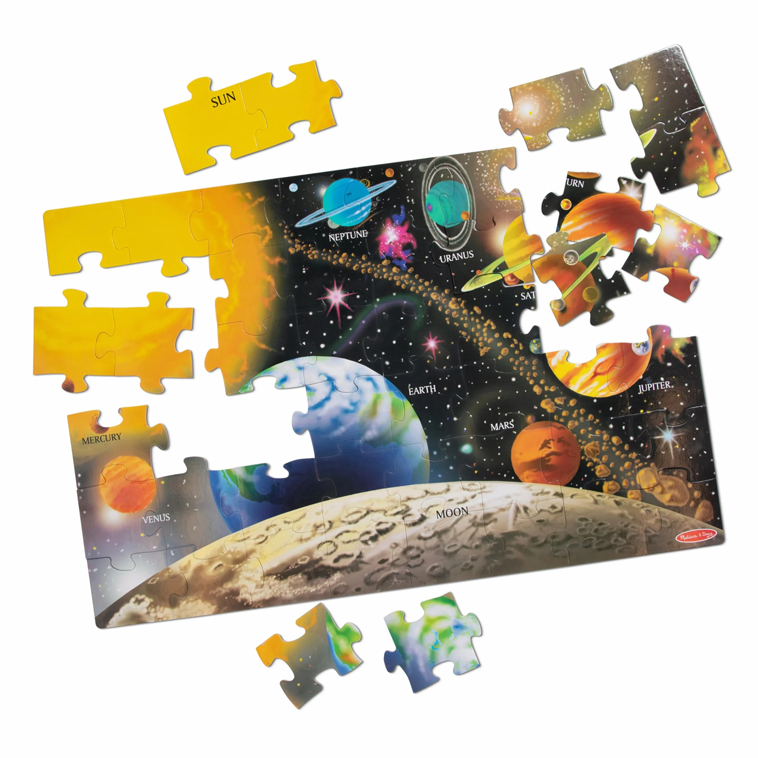 Melissa & Doug Solar System Floor Puzzle (48 pcs, 2 x 3 feet)
