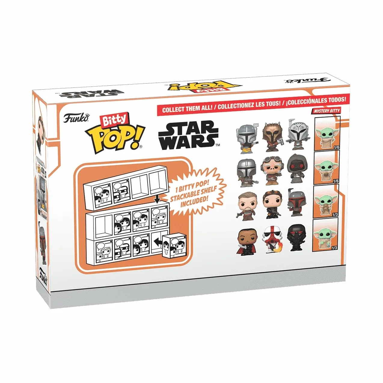Funko POP! Mandalorian 4 Pack - Mandalorianin™, Kuiil™, Offworld Jawa™ oraz Tajemnicza Figurka i Mini Figurka Niespodzianka