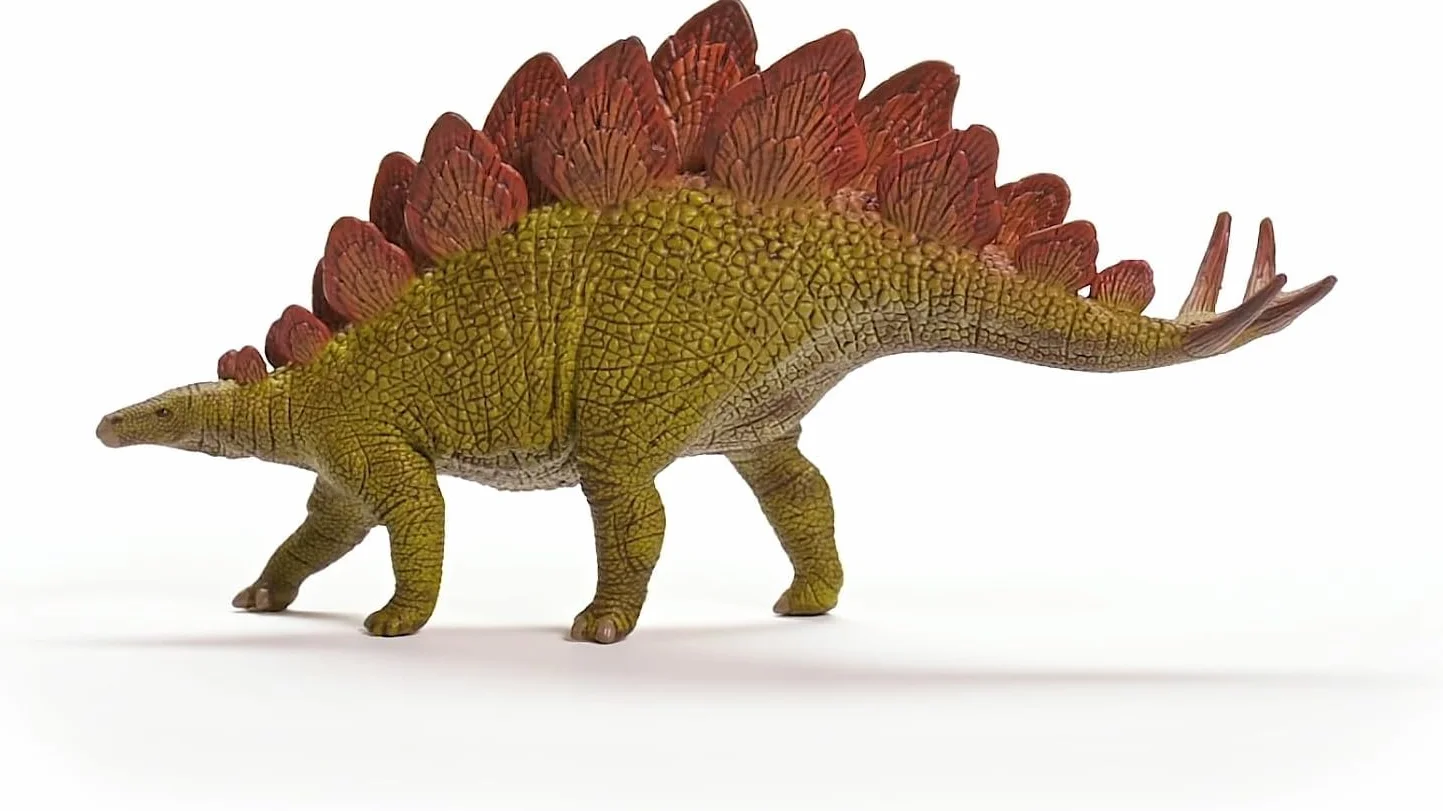 schleich DINOSAURS | Stegozaur 15040 | Szczegółowa figurka dinozaura | Dinozaur do kolekcjonowania | Prezent dla dziewczynek i chłopców | Od 3 lat | 5 × 20 × 10 cm
