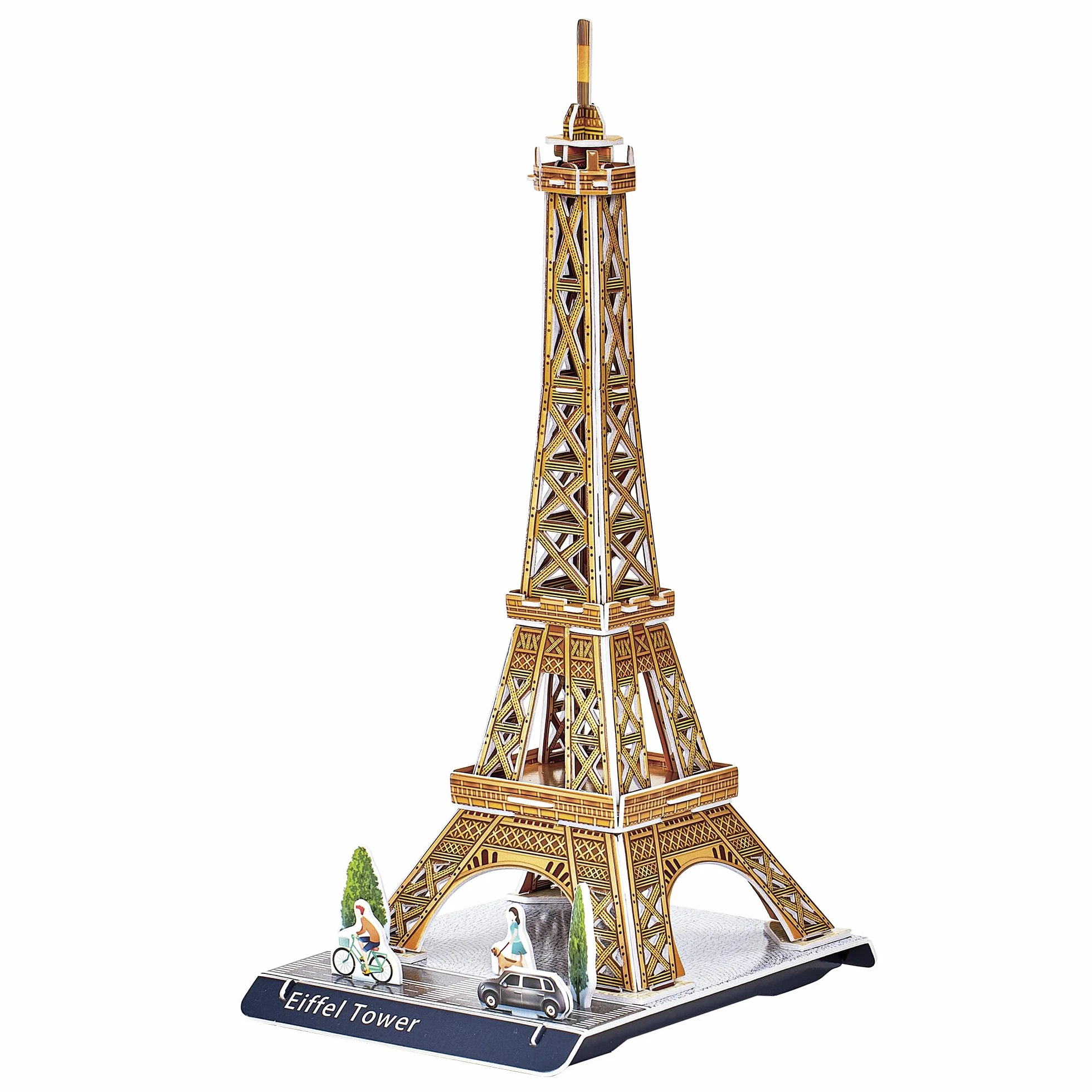 EXPLORA - Wieża Eiffla - Puzzle 3D - 540010-31 Części - Zabytek Historyczny - Poziom 2 - Bez Kleju lub Nożyczek - Edukacyjne - Paryż - Gra Budowlana - Prezent - Model - Od 5 lat