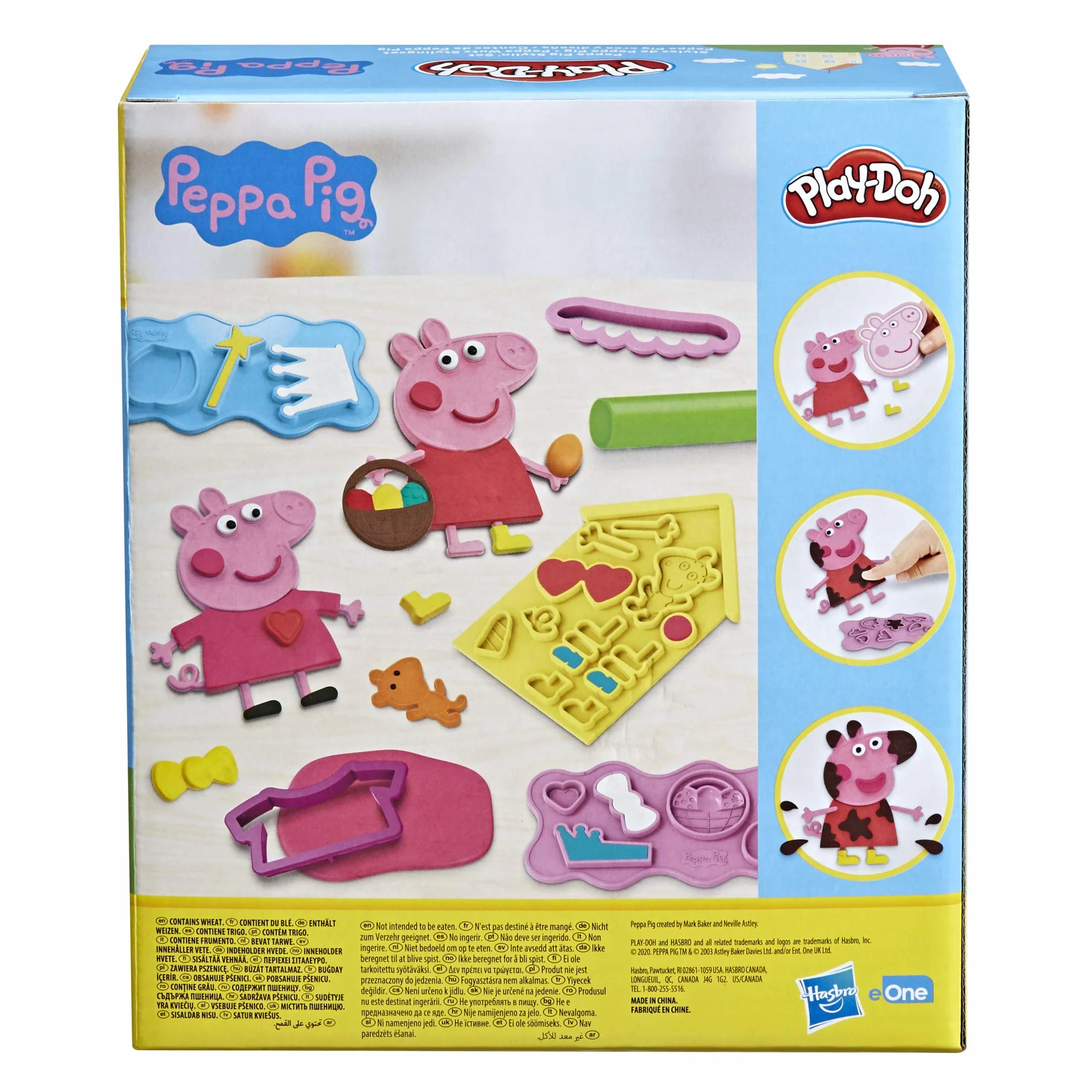 Play-Doh zestaw do stylizacji Świnka Peppa z 9 tubami nietoksycznej masy plastycznej i 11 akcesoriami, zabawka dla dzieci w wieku od 3 lat