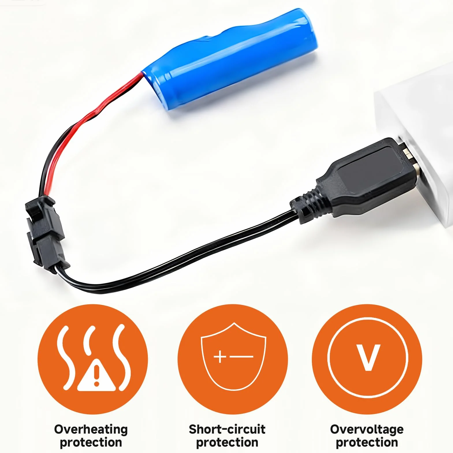 2 x uniwersalny kabel RC, ładowarka 3,7 V USB używana w zabawkach RC Tank Trucks Boat Trains (3,7 V)