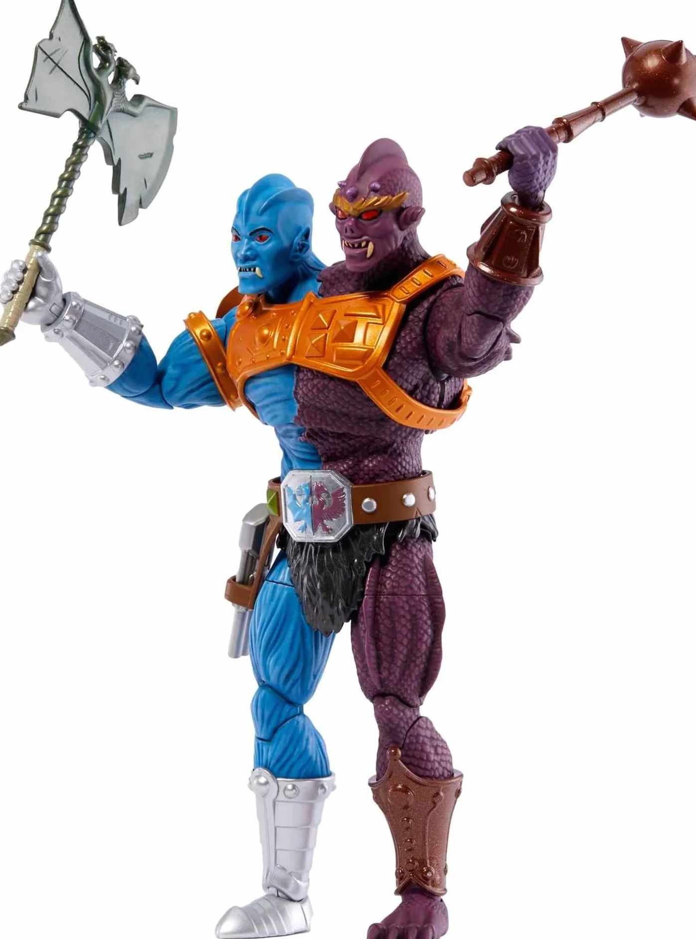 Masters of the Universe Masterverse Two-Bad Kolekcjonerska figurka z punktami zgięcia, akcesoriami bojowymi i wymiennymi dłońmi, zabawki MOTU na prezent HLB59