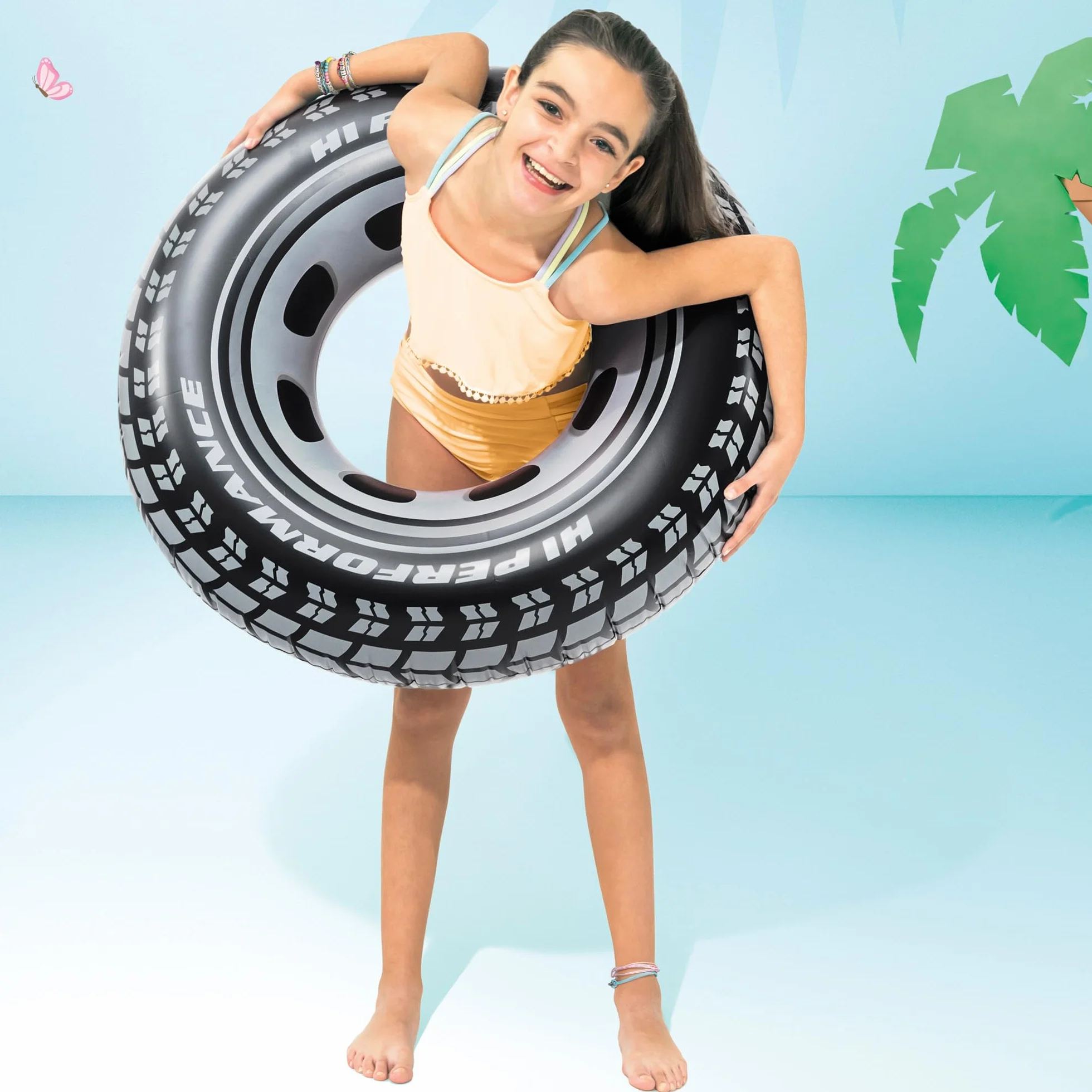 Intex - Swimming Tube Giant Car tyre 91 cm