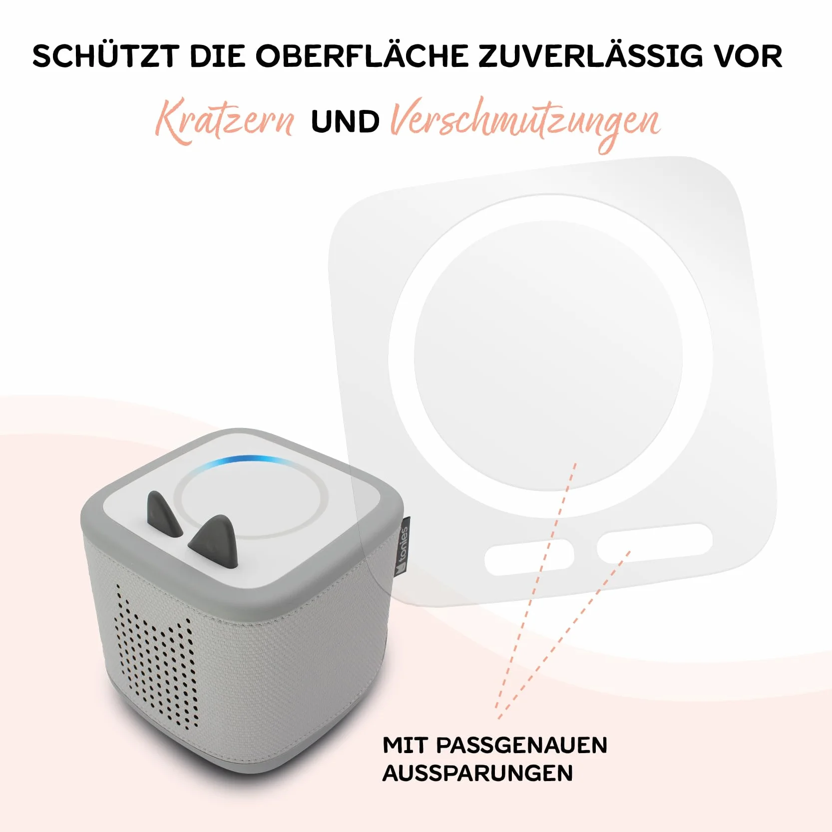 Zestaw 2 folii ochronnych kompatybilnych z Toniebox 2, dokładnie dopasowana, przezroczysta folia, akcesoria, samoprzylepna, ochrona przed zadrapaniami, matowa, dla dzieci, zabawka Y078
