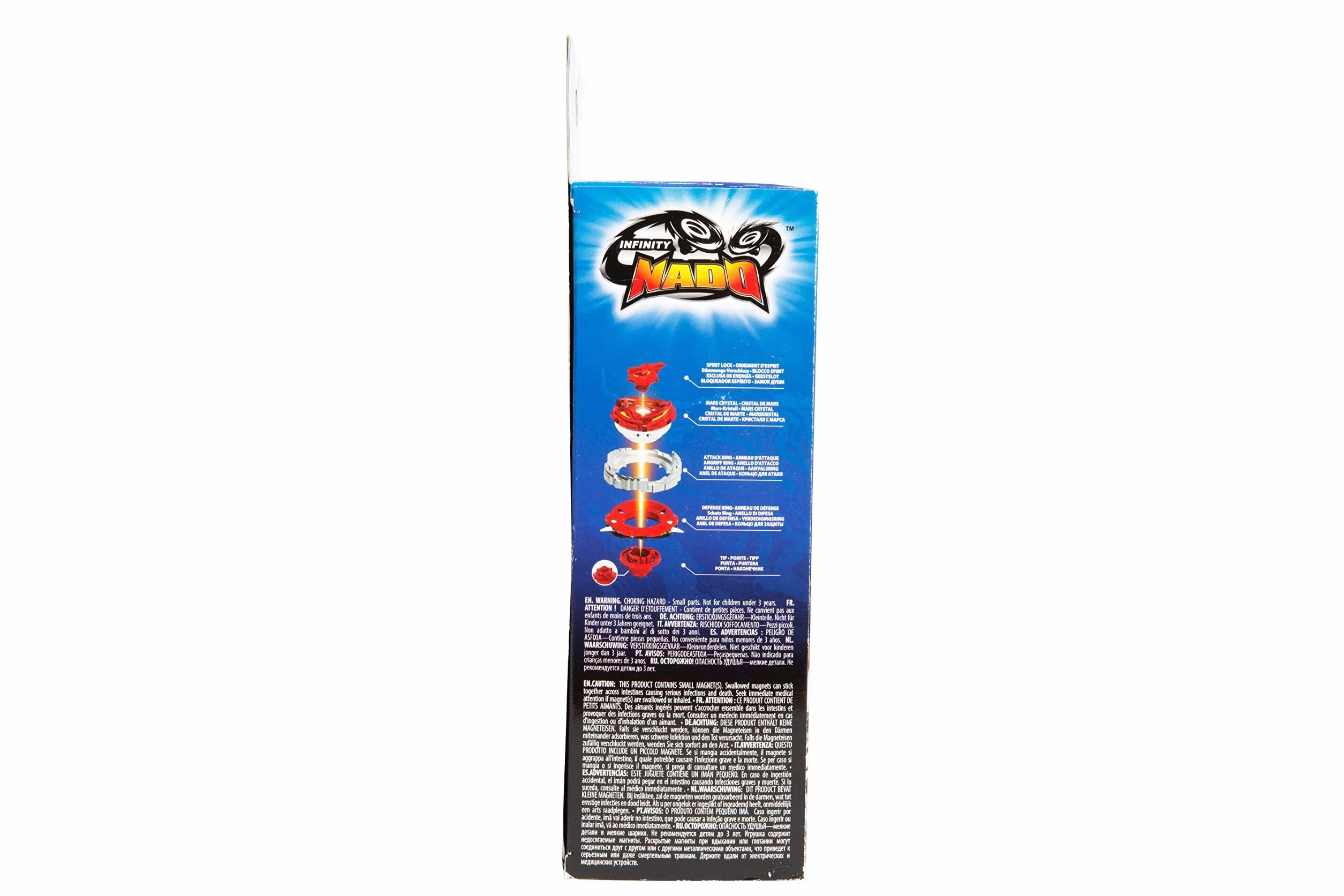 Infinity Nado Magnetyczna wyrzutnia Spinner Endless Battle, płonący smok - prezent dla dzieci 5+