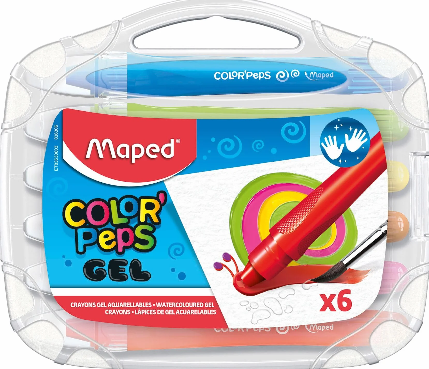 Kredki Colorpeps gel - zelowe 6 sztuk