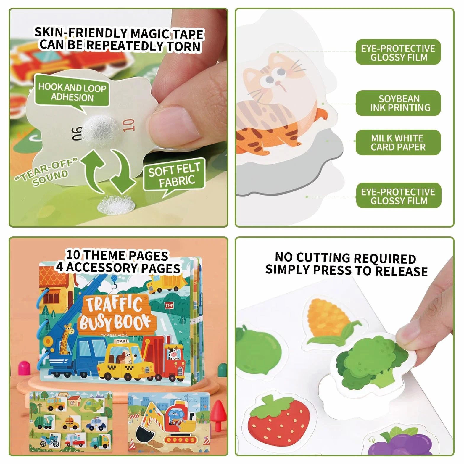 Zabawki Montessori 3 4 5 Lata, Quiet Book, Zabawki dla Dzieci Od 3 Lat, Activity Board Od 4 Roku Życia, Gry Edukacyjne, Prezent dla Dzieci 3-5 Lata Chłopcy Dziewczynki