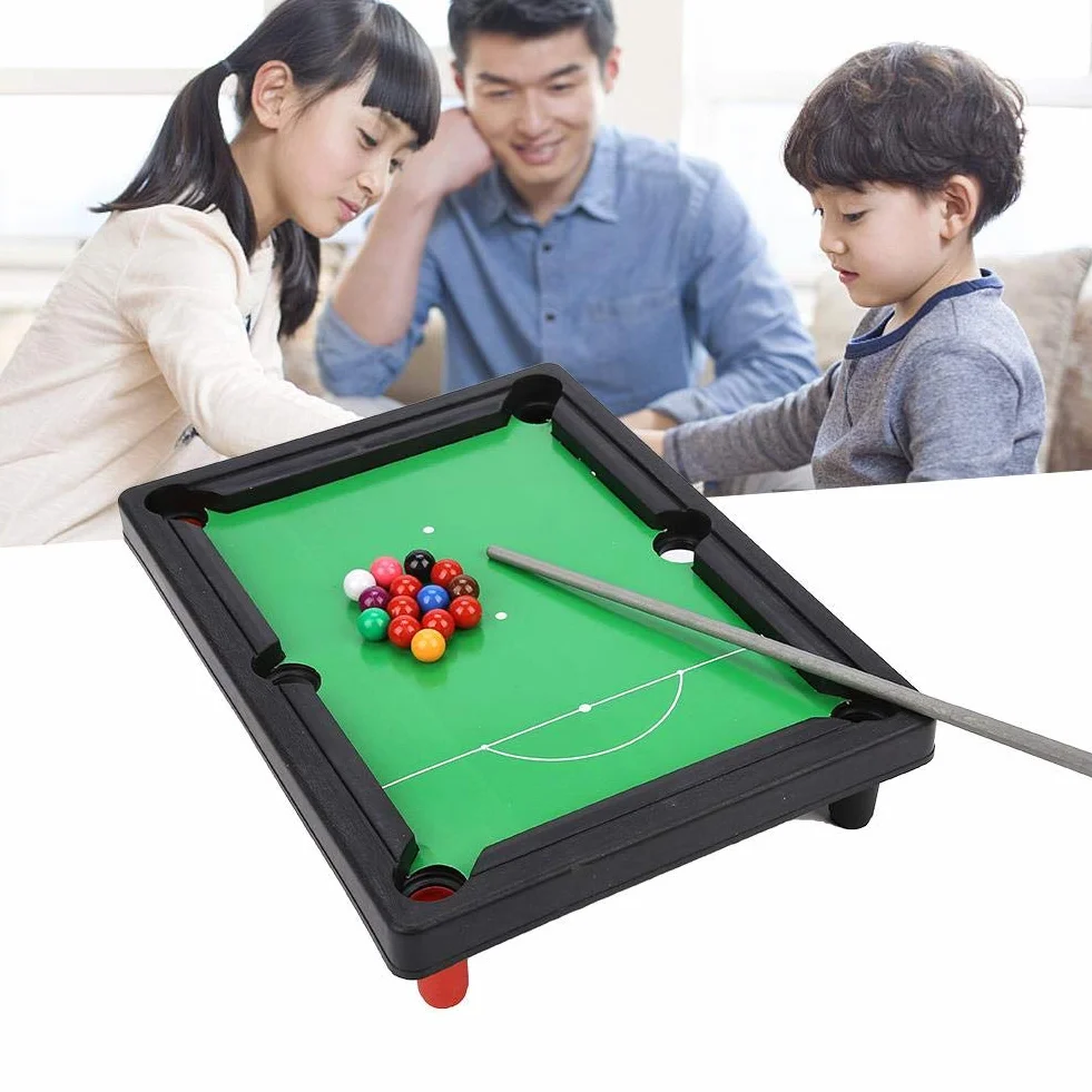 Mini-Tisch-Pool-Set, High Simulation Light Billard Mini-Spielset Mini-Billardtisch für Kinder Spielzeug 13x9,5x2,6 Zoll