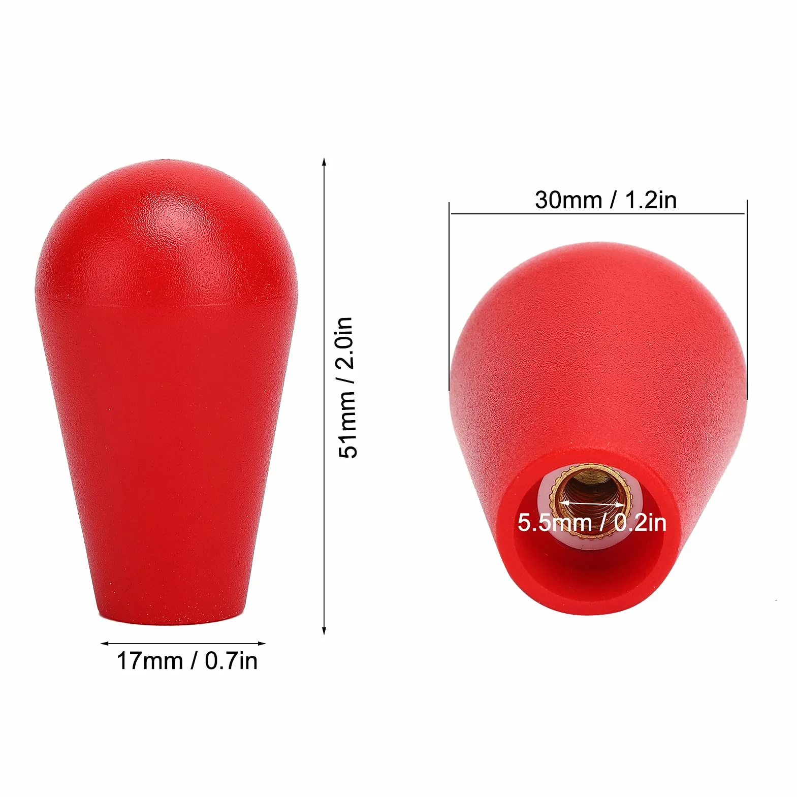 Oval Balltop Joystick Head Rocker Ball Górny Uchwyt M6 Arcade Game Części Zamienne