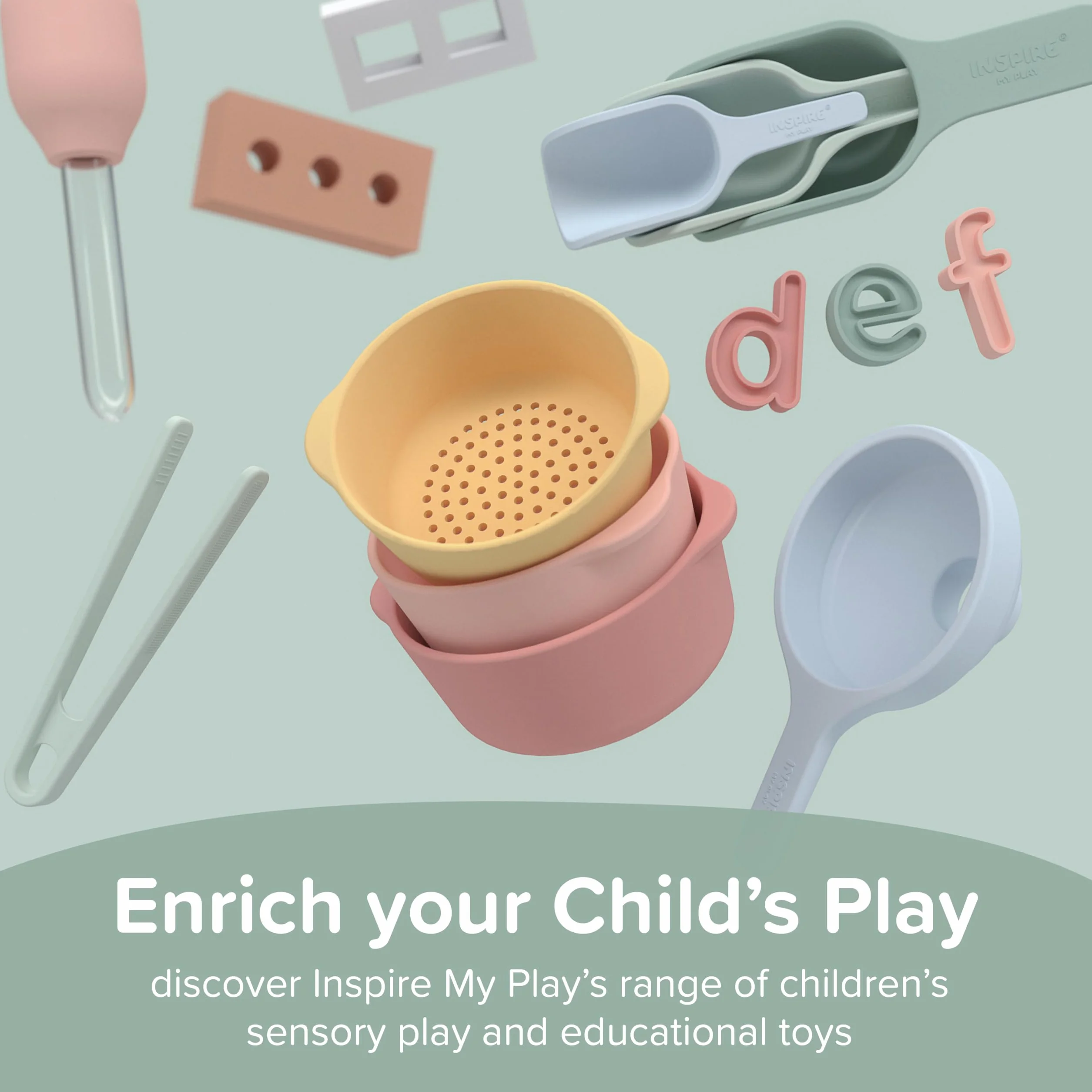 Inspire My Play Zestaw liczb sensorycznych dla dzieci – zabawki liczbowe, matematyka, zasoby, taca, akcesoria do wczesnych lat