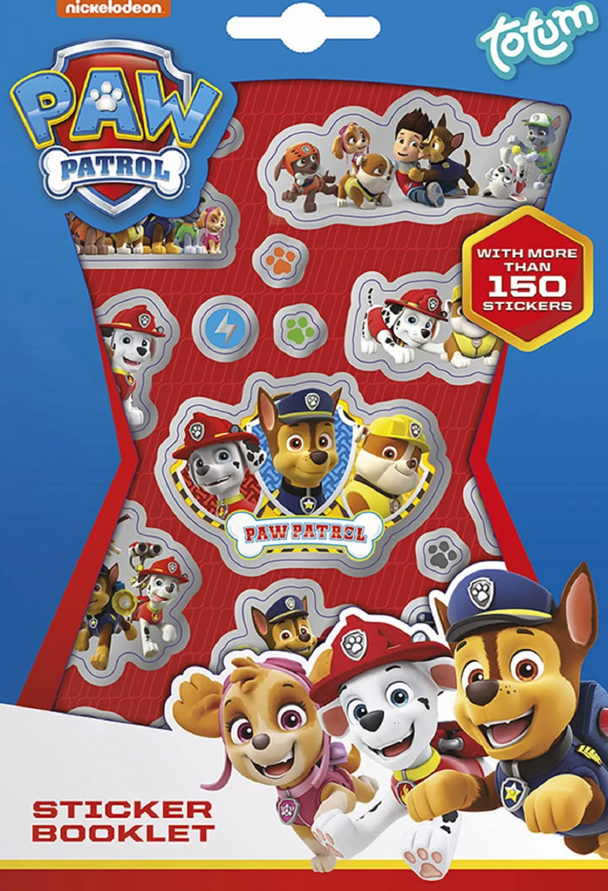 Naklejki Psi Patrol, ponad 150 naklejek z motywami Chase, Rubble, Marshall, Skye i Co.