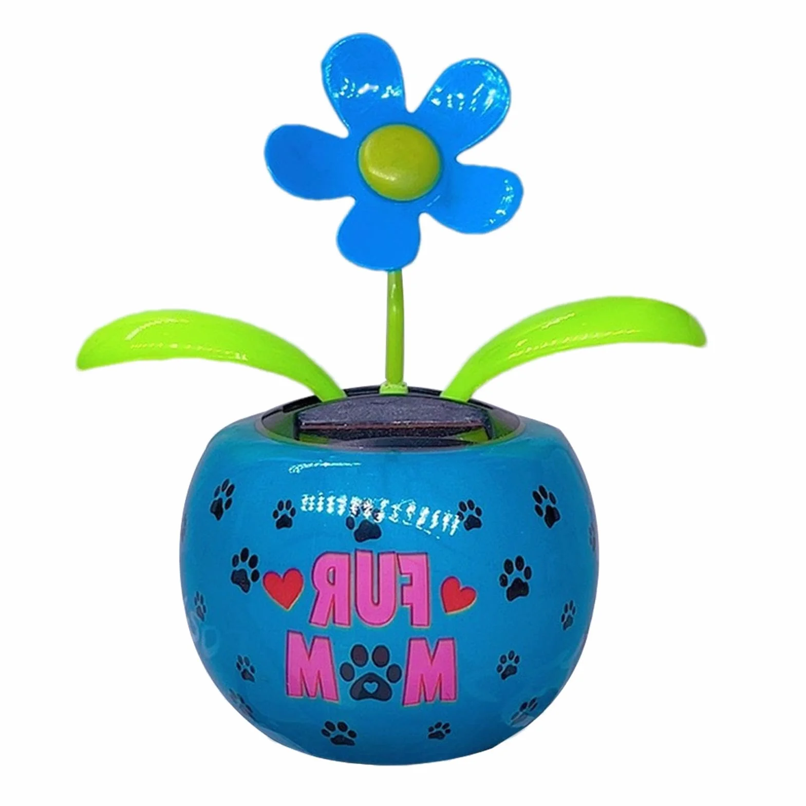 Kwiatowa dekoracja deski rozdzielczej | Ozdoby samochodowe Bobblehead - Auto Dancing Ornament Shaking Flower Solar Ornament dla entuzjastów samochodów
