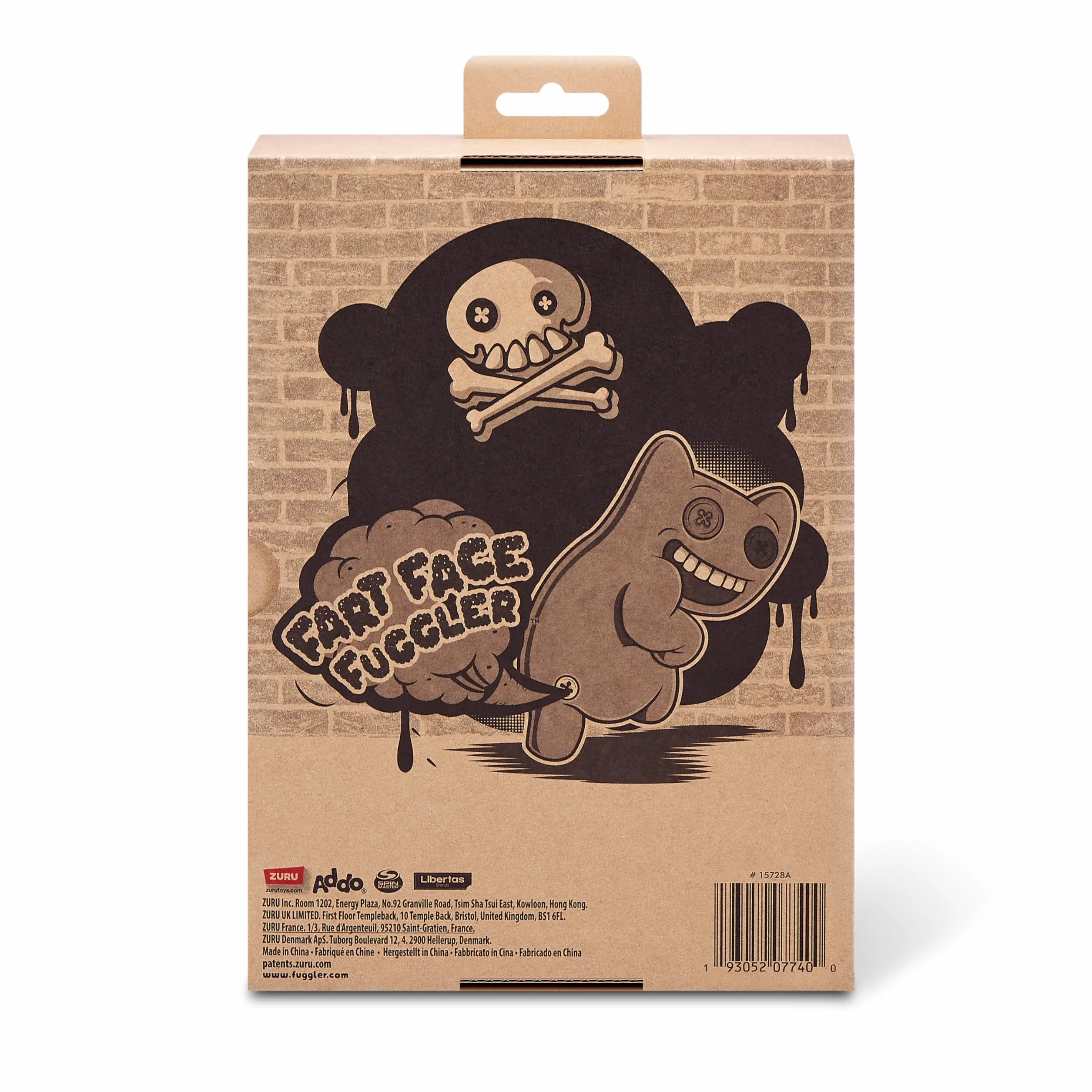Fuggler Fart Face 23 cm do wyboru seria 1 firmy ZURU, Funny Ugly Monster pluszowa zabawka (Munch Munch – Black Long)