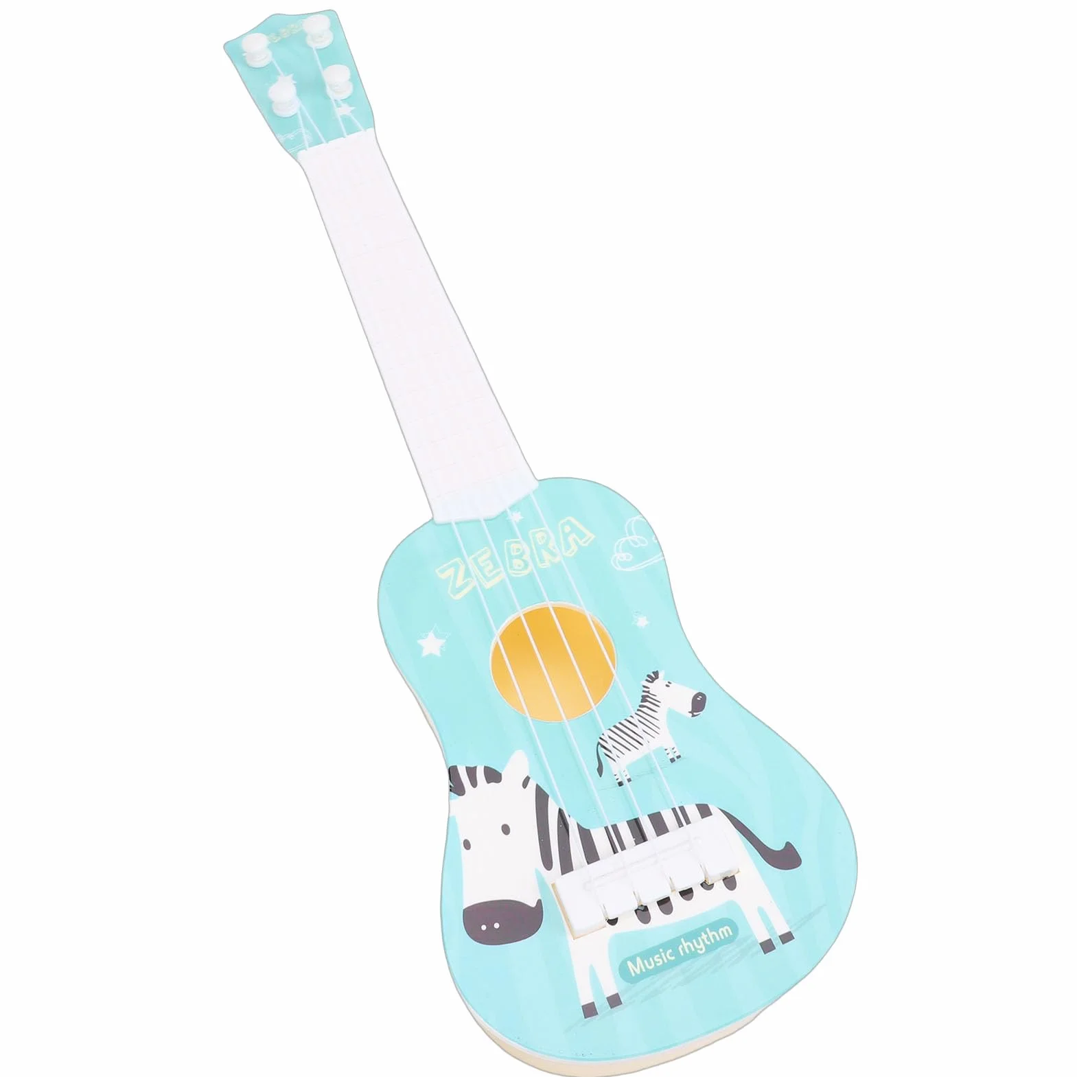 Topiky Symulacja Gitary Ukulele, Dziecięca Gitara Ukulele, Gitara Klasyczna Zabawka Muzyczna, Układany Edukacyjny Instrument Muzyczny Wczesna Nauka Muzyczna Zabawka, (BLUE)