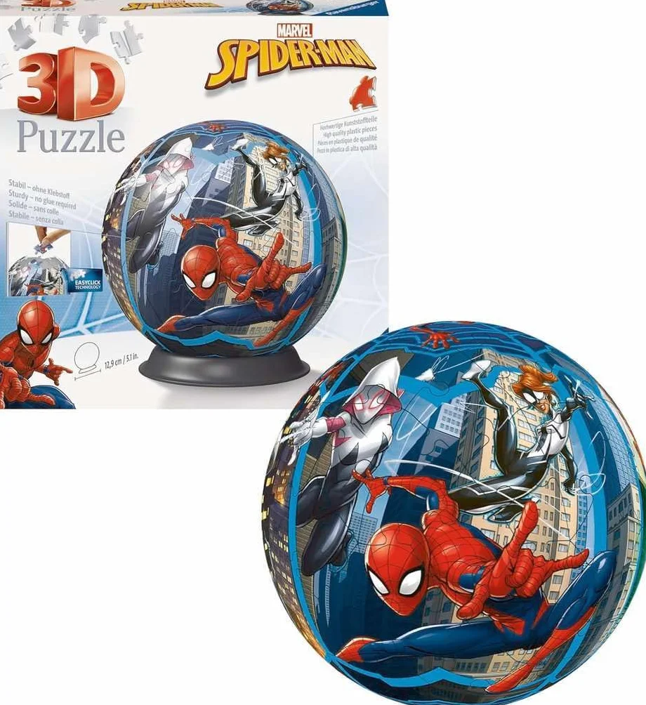 Puzzle 3D Kula: Spiderman