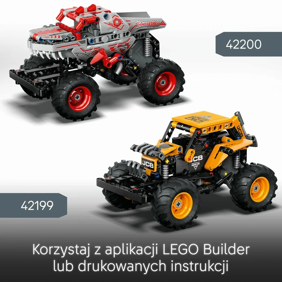 LEGO Technic Monster Jam DIGatron Pull-Back Truck Toy - Vehicle Building Set for 7+ Year Old Boys & Girls Who Love Creative Play - Gift Idea 42199