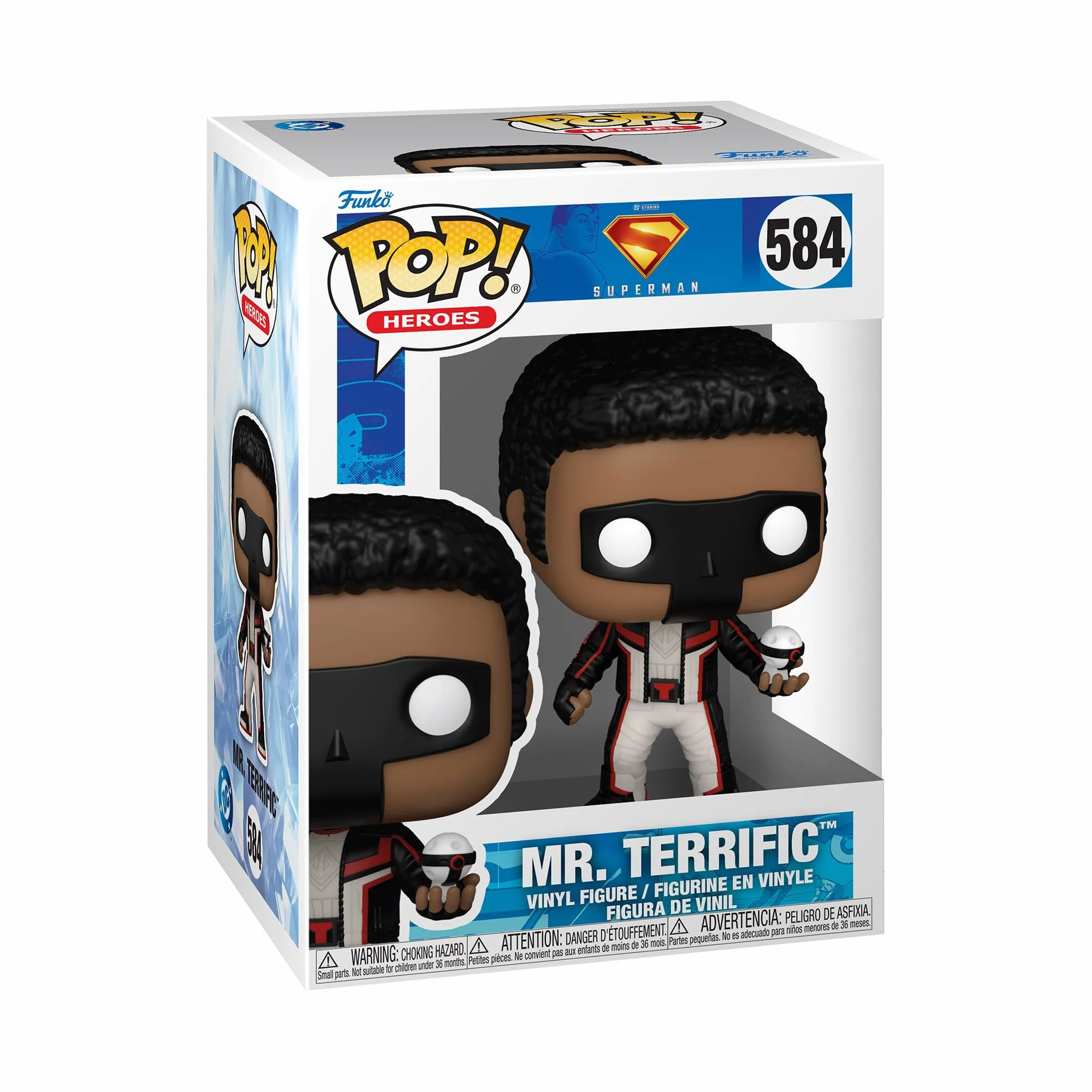 Funko Pop! Film: Superman (2025) S2 - Mr. Terrific - kolekcjonerska figurka winylowa - pomysł na prezent - oficjalny towar - zabawki dla dzieci i dorosłych
