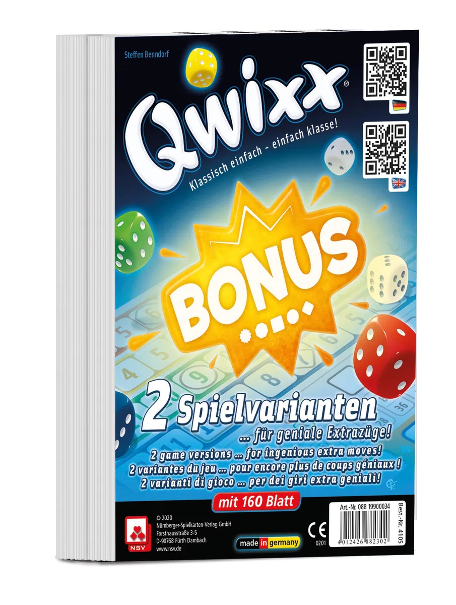 QWIXX - BONUS - INTERNATIONAL - Zusatzblöcke (2er)