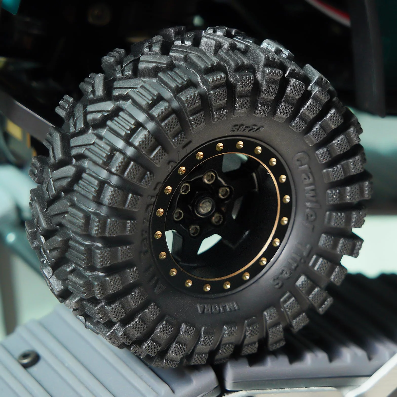 INJORA Opony 1.0 - 58 * 24 mm All-Terrain Super miękkie lepkie opony do TRX4M 1/18 1/24 RC Crawler SCX24 AX24, T1017