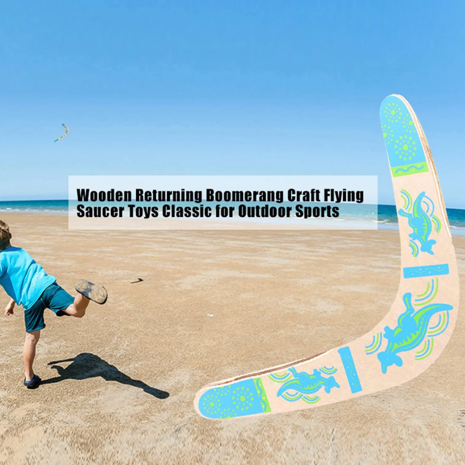 Boomerang dla dzieci, odkryty drewniany powracający bumerang w kształcie litery V Latający bumerang Gry na świeżym powietrzu Zabawka Boomerang, idealna do gier na świeżym powietrzu i sportu, 13,8 x 7,9 x 0,4 cala