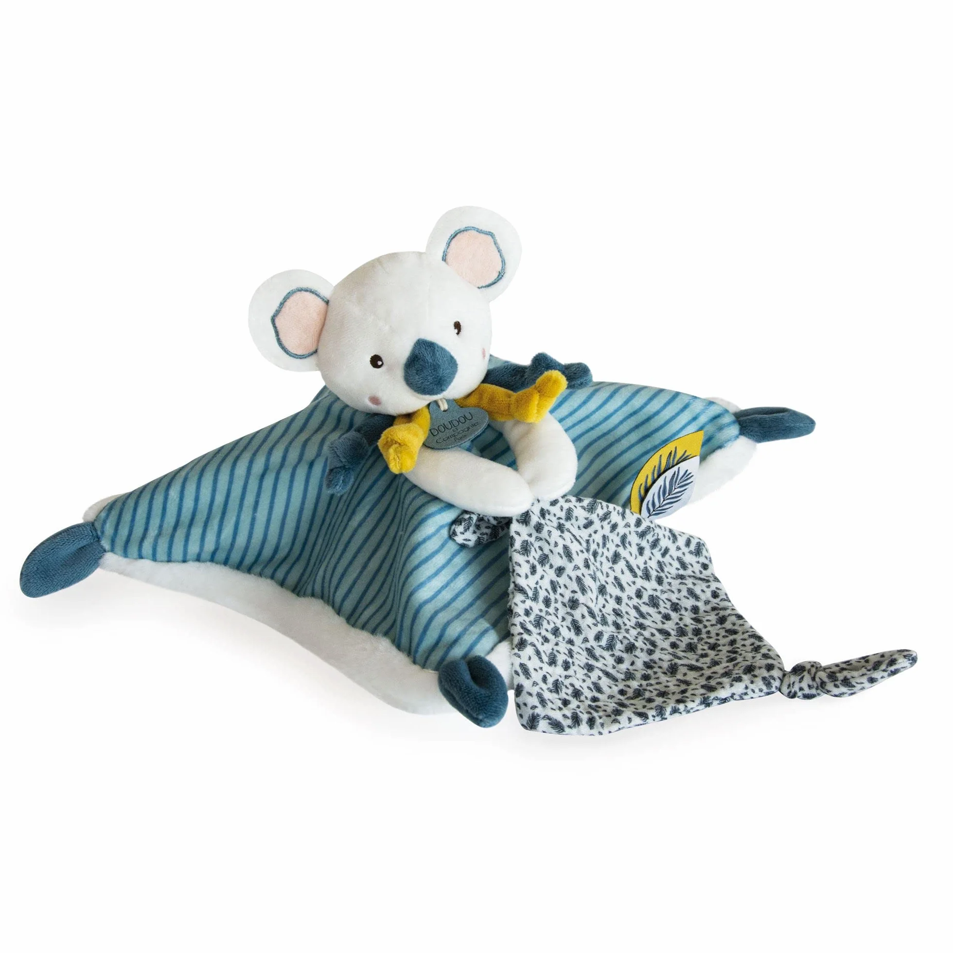Doudou et Compagnie DC3668 Ręcznik Koala, płaski, 25 cm, niebieski