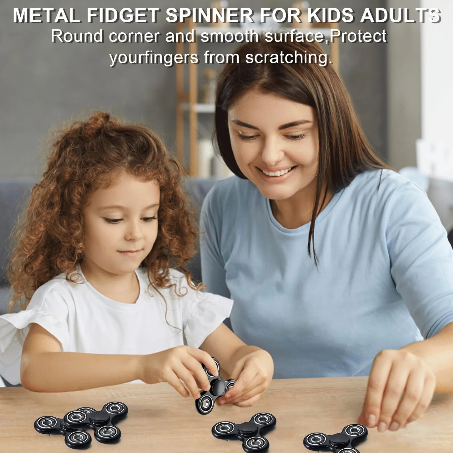 SCIONE Fidget Spinner zabawka, 1 opakowanie, fajna zabawka Fidget dla dzieci i dorosłych, sensoryczna zabawka przeciwlękowa dla autyzmu ADHD, przenośna zabawka ręczna do biura, szkoły i podróży