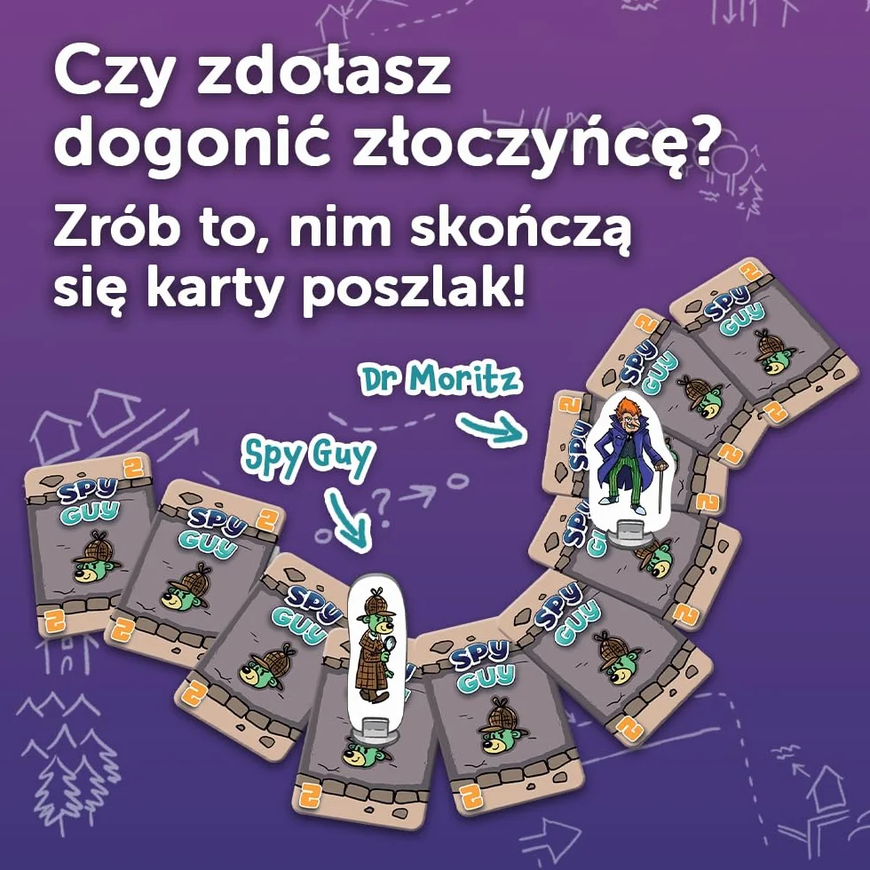 Trefl - Spy Guy 2 Gra Karciana - Kooperacyjna Gra Obserwacyjna, Kieszonkowa Gra Rodzinna, Szukanie Poszlak, dla Dorosłych i Dzieci od 5 lat