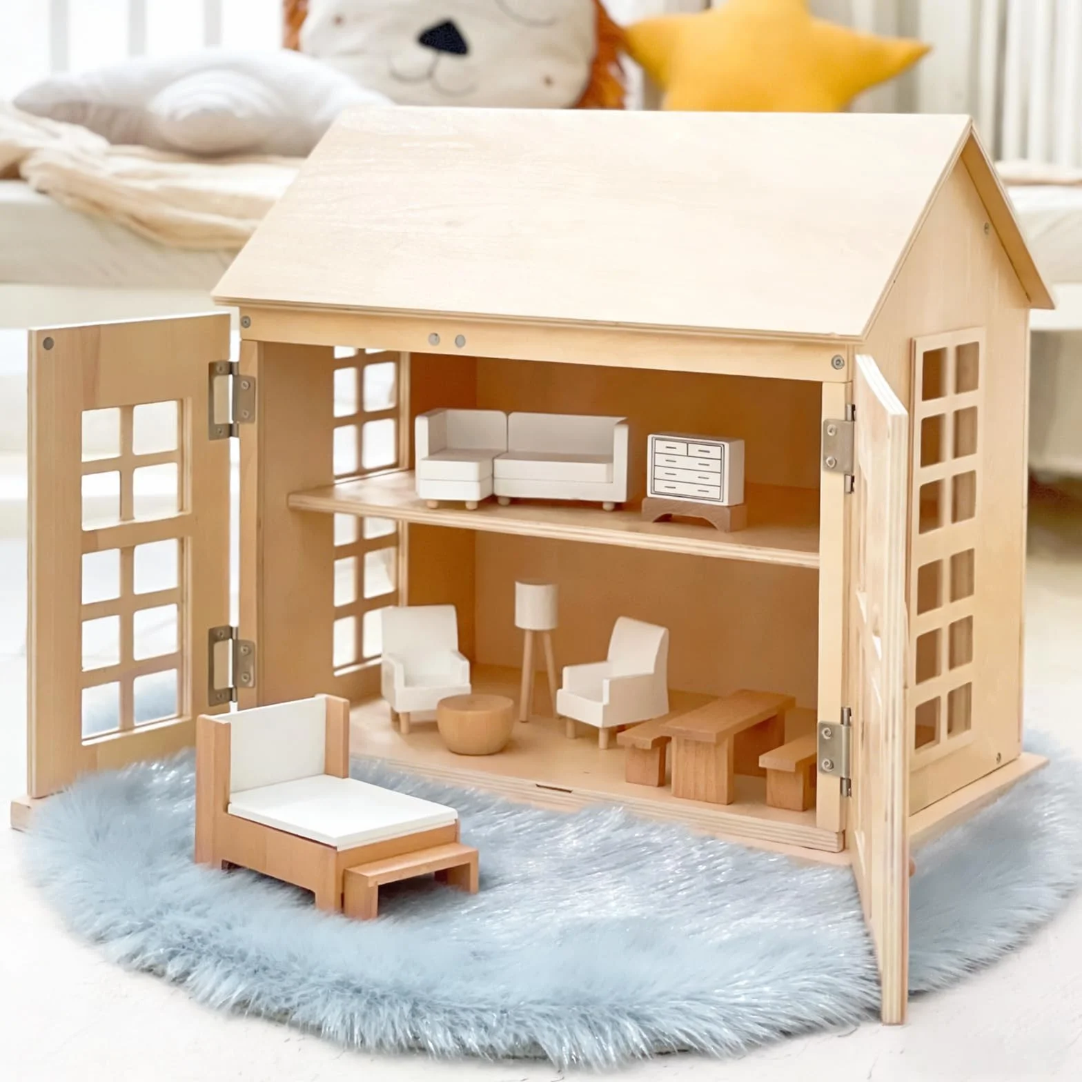 4 sztuki miniaturowe dywaniki akcesoria do domku dla lalek pluszowy dywanik, 1:12 akcesoria do domku dla lalek wyposażenie dywan do DIY domku dla lalek, mini model dekoracje parteru prezent