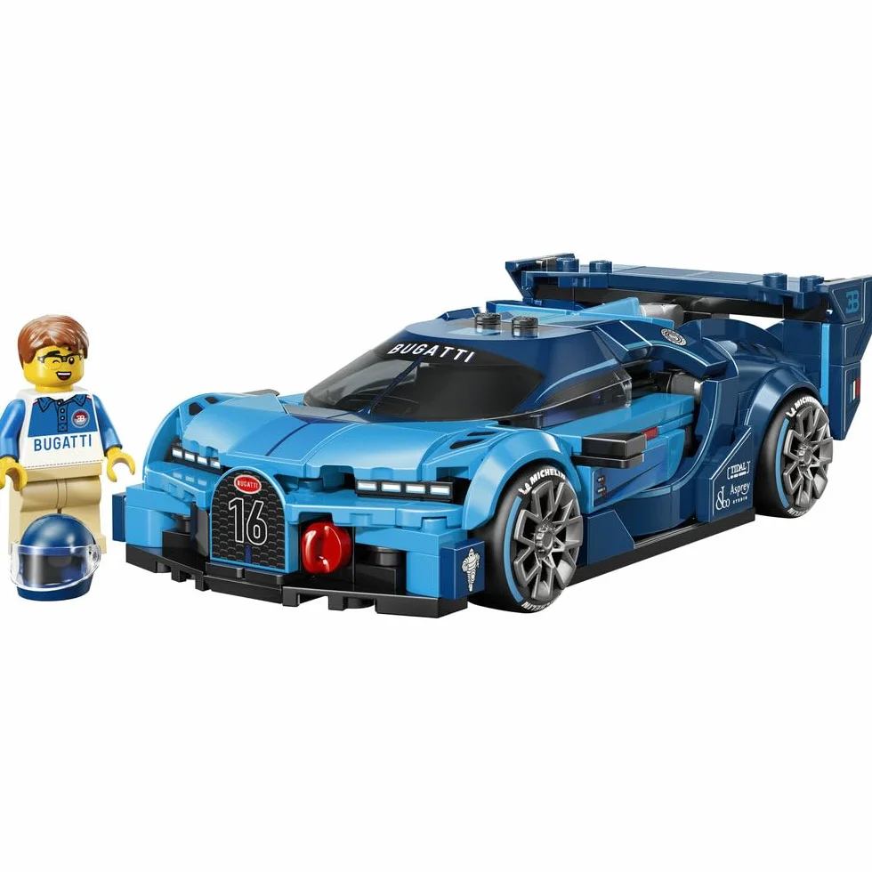 LEGO Speed Champions Hipersamochód sportowy Bugatti Vision GT, zabawka konstrukcyjna dla dzieci w wieku od 9 lat, pomysł na prezent dla chłopców, dziewczynek i miłośników samochodów 77253